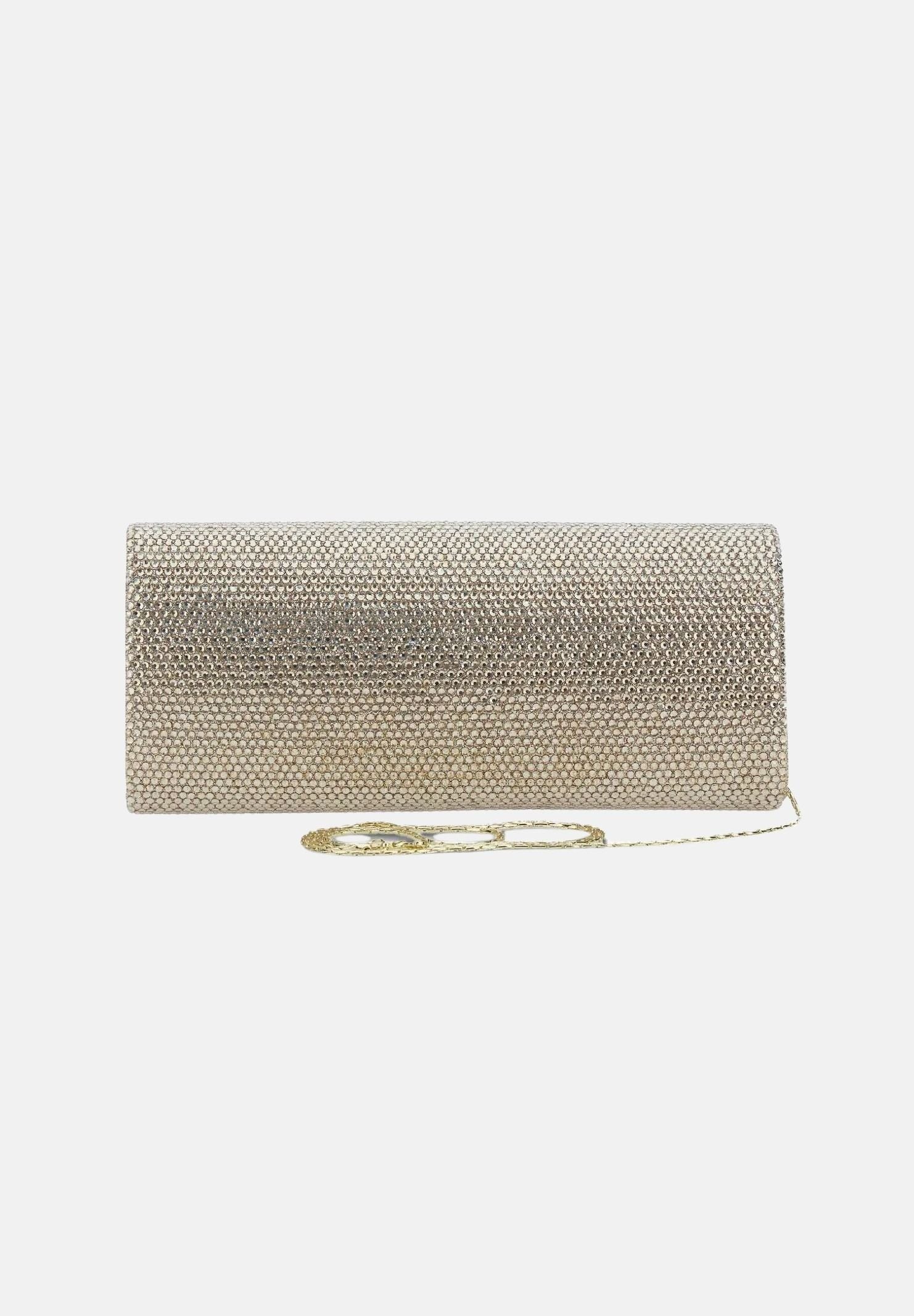 TWENTY FOURHAITCH Pochette oro da donna con strass L47071F62P CHA TWENTY FOURHAITCH