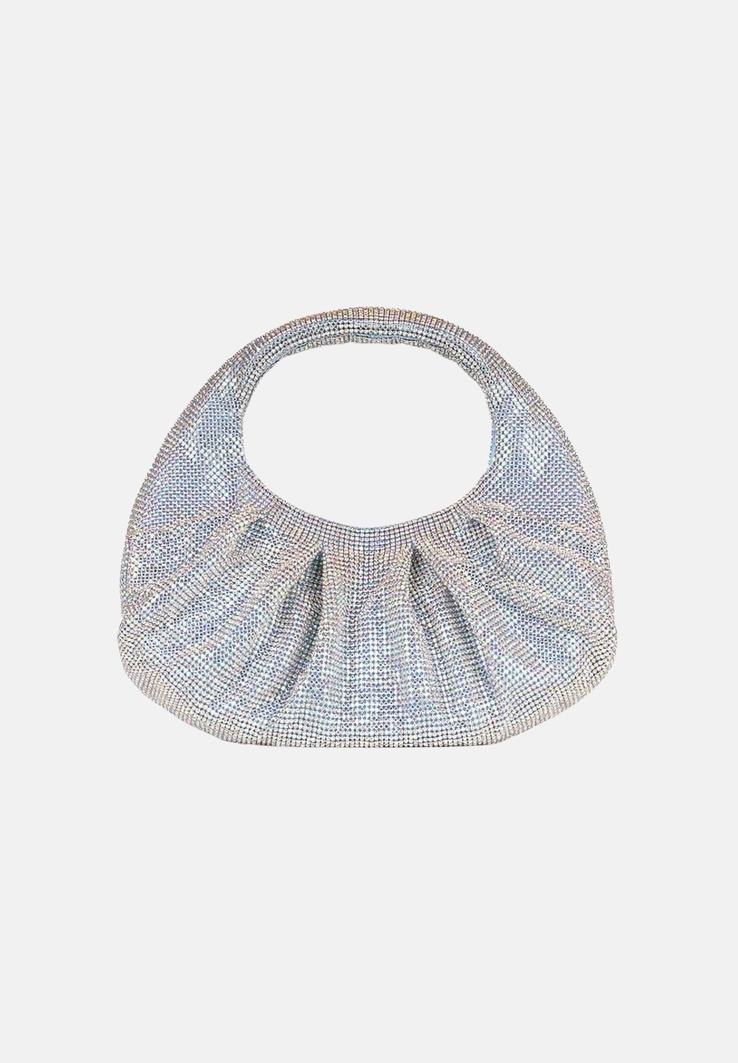 TWENTY FOURHAITCH Borsa a mano argento e polvere da donna con strass LB1006262P PO TWENTY FOURHAITCH