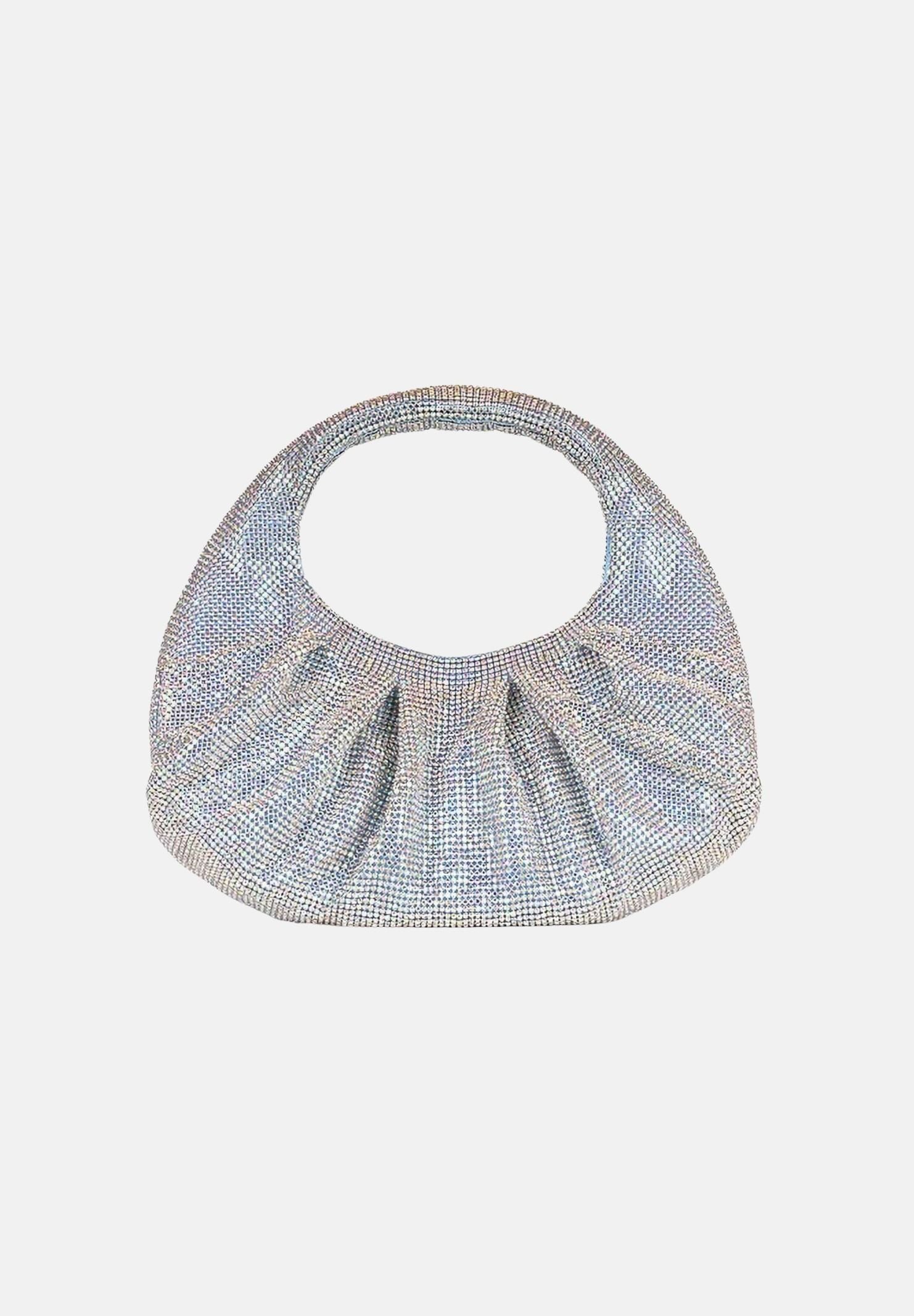 TWENTY FOURHAITCH Borsa a mano argento e polvere da donna con strass LB1006262P PO TWENTY FOURHAITCH