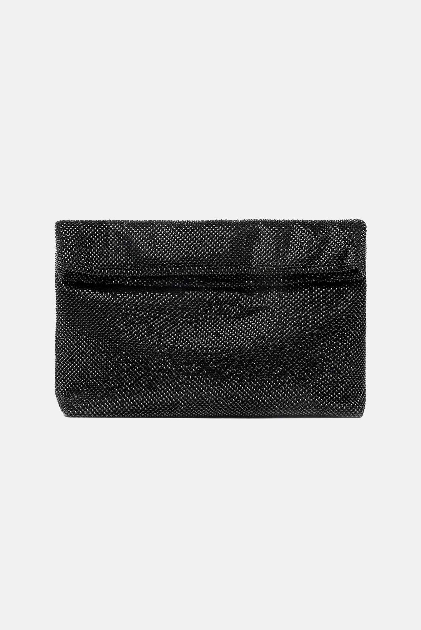TWENTY FOURHAITCH Pochette nera da donna con micro strass LB1006962P NE TWENTY FOURHAITCH