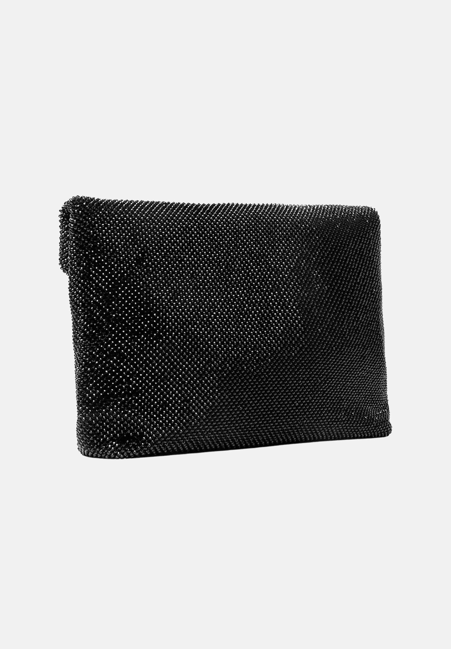 TWENTY FOURHAITCH Pochette nera da donna con micro strass LB1006962P NE TWENTY FOURHAITCH