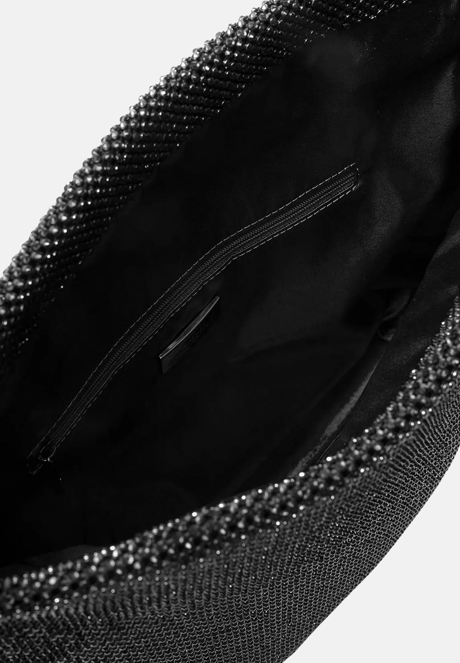 TWENTY FOURHAITCH Pochette nera da donna con micro strass LB1006962P NE TWENTY FOURHAITCH