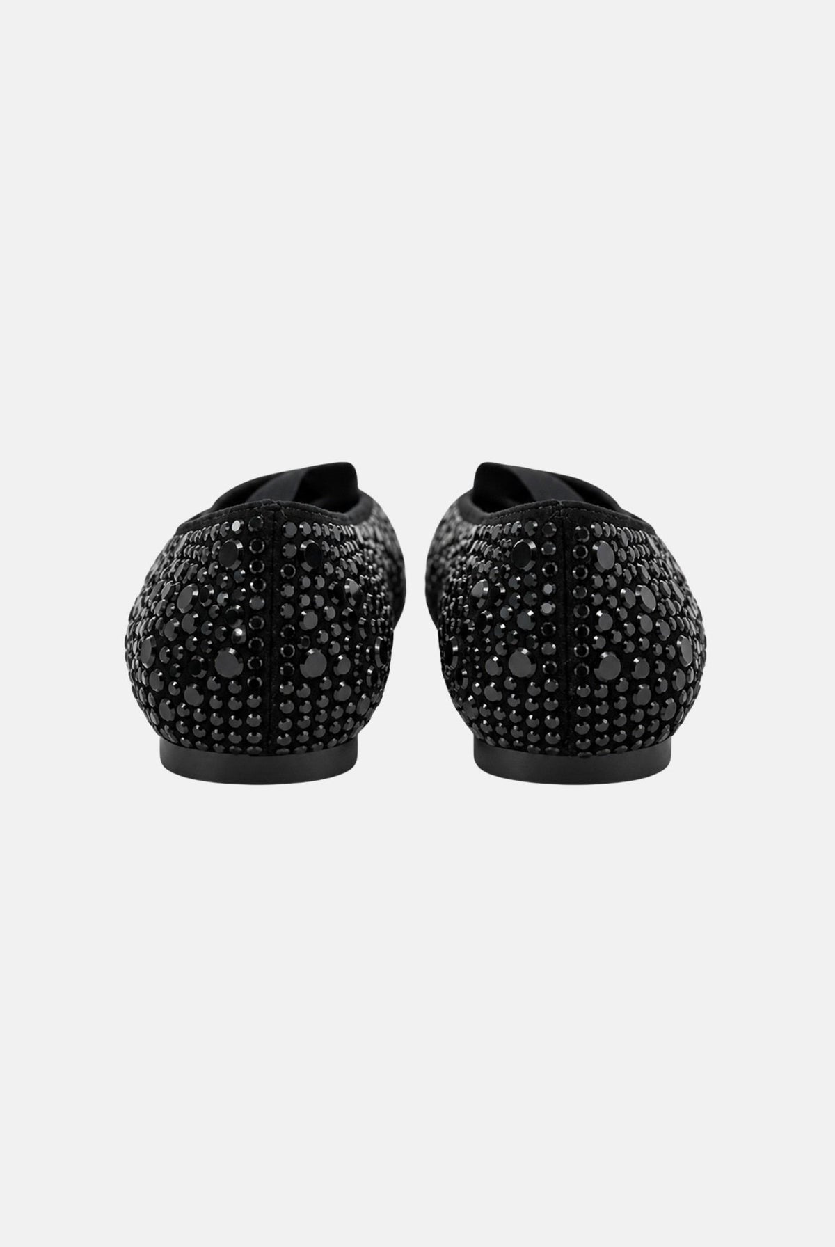 TWENTY FOURHAITCH Ballerine nere per donna con luminoso rivestimento di strass e delicato cinturino elastico decorativo. S0230NER62A . TWENTY FOURHAITCH