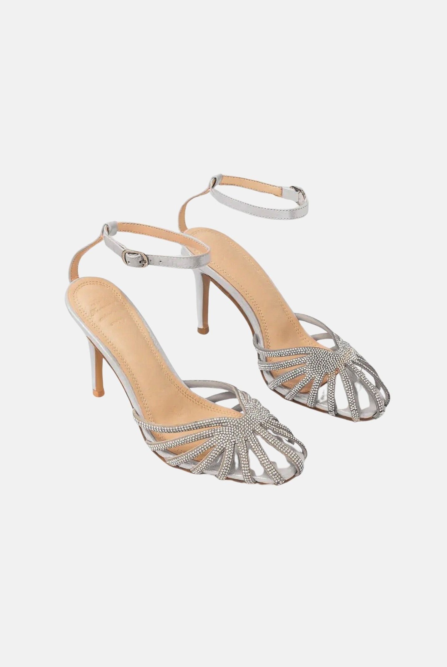 TWENTY FOURHAITCH Sandali con tacco LOS ANGELES argento da donna SH390AR62P AR TWENTY FOURHAITCH