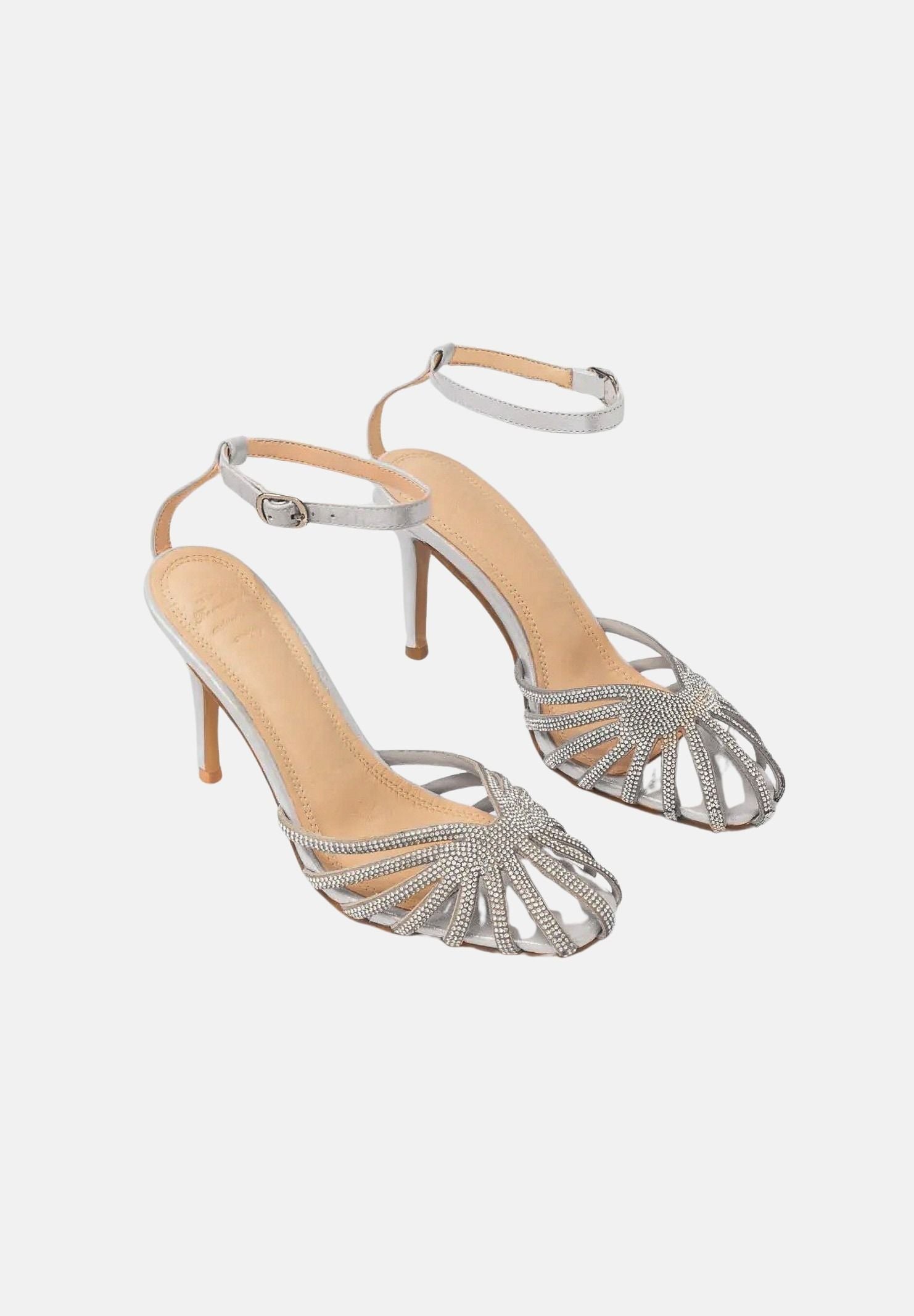 TWENTY FOURHAITCH Sandali con tacco LOS ANGELES argento da donna SH390AR62P AR TWENTY FOURHAITCH