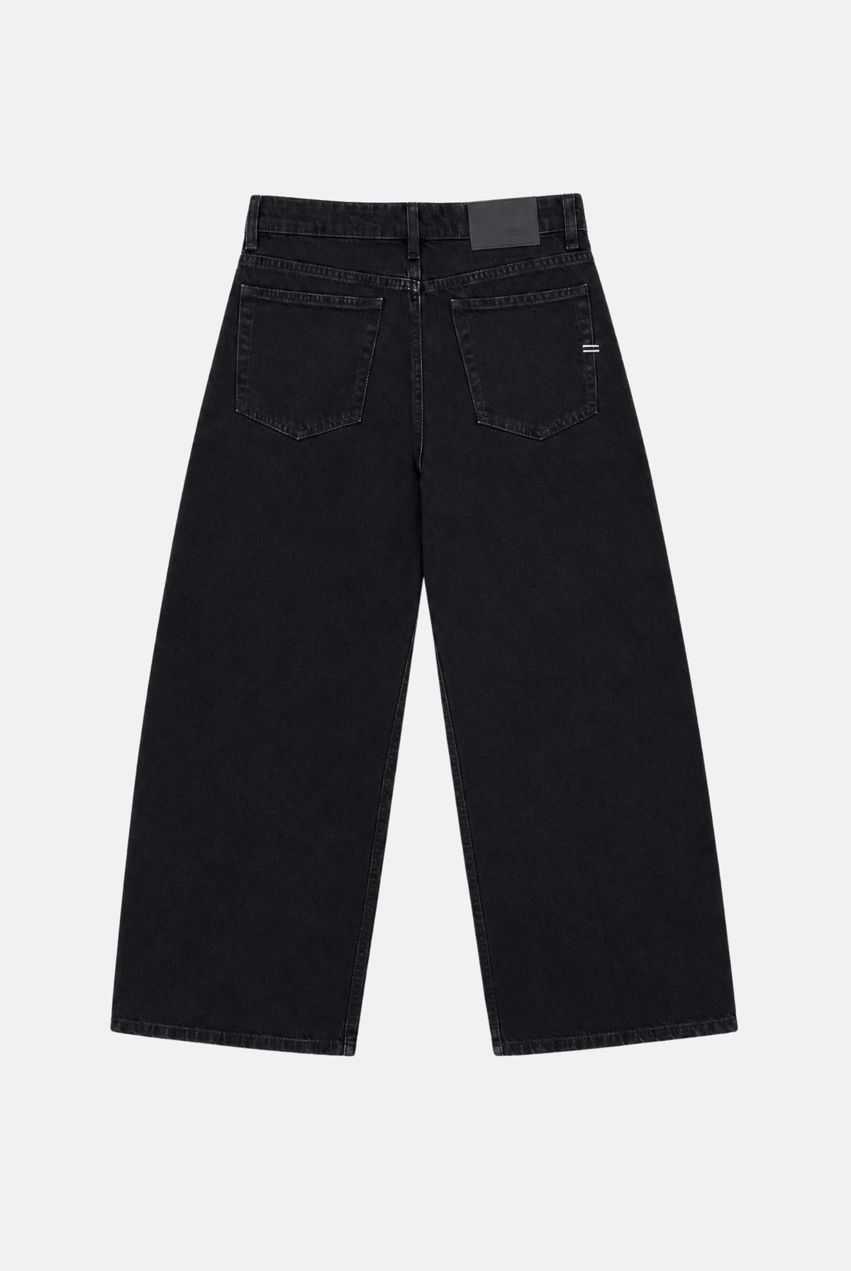 VICOLO Jeans NAYA nero per donna con gamba ampia e zip apribili al fondo. DAC5014 ADENE VICOLO