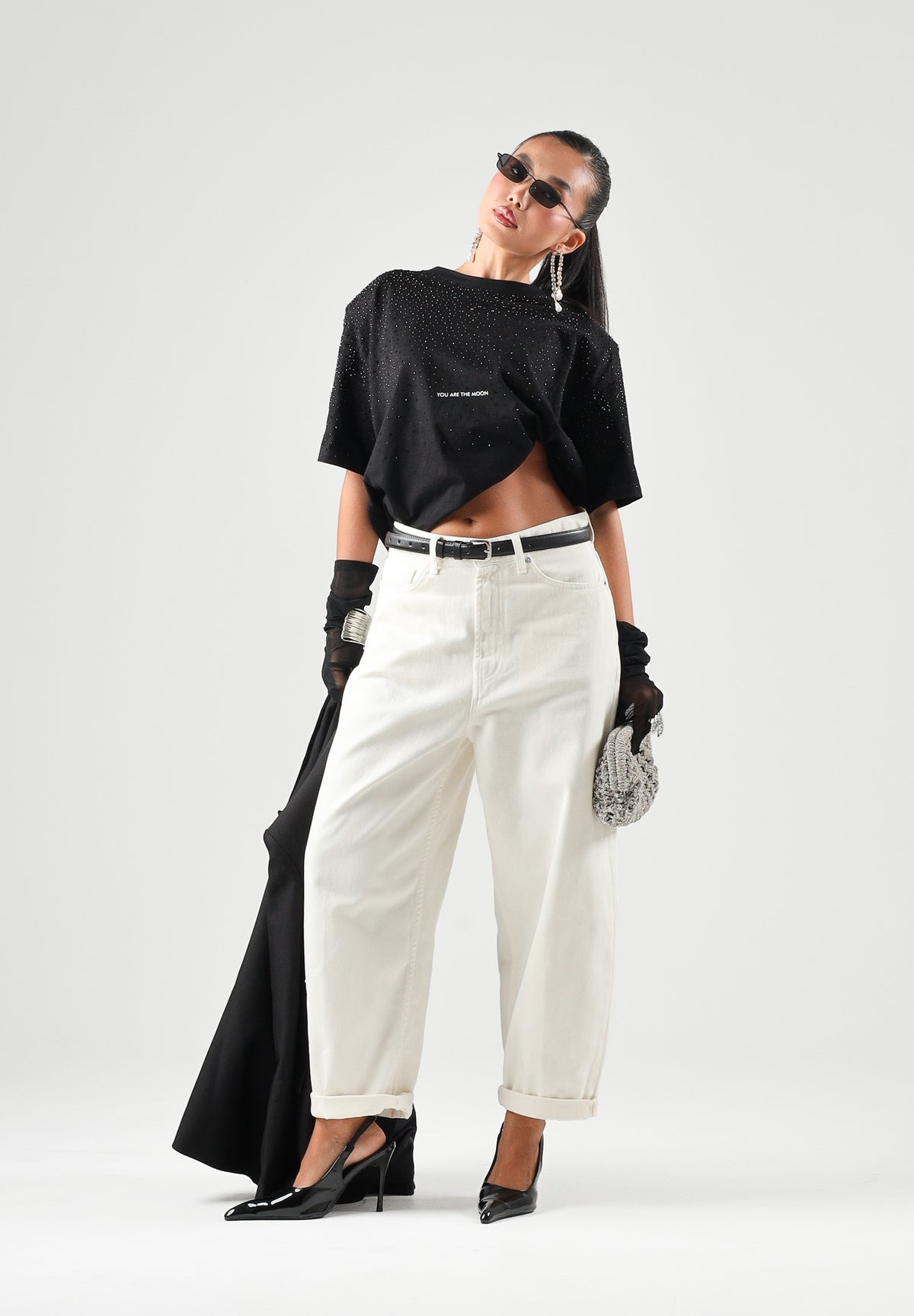VICOLO Jeans LAILA burro per donna con vita media e risvolto sul fondo. DAC5032 ACU03 VICOLO