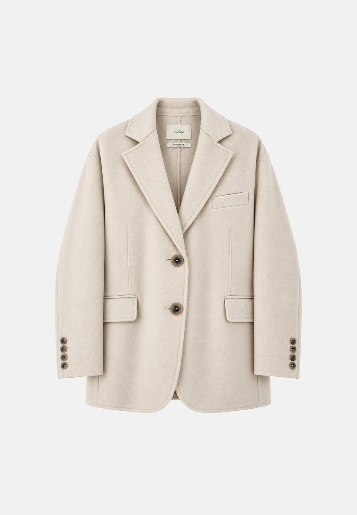 VICOLO Cappotto corto HAND MADE beige chiaro da donna TAC0005 ACU08 VICOLO