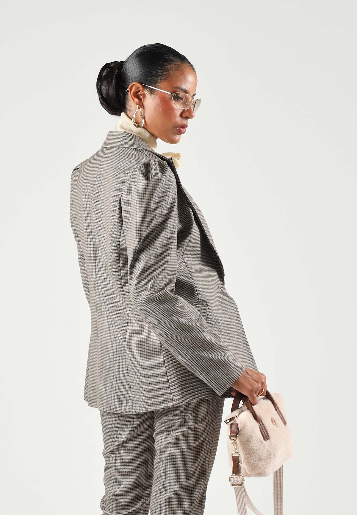 VICOLO Giacca-blazer IN TWEED marrone-beige da donna TAC0168 ACFBLU VICOLO