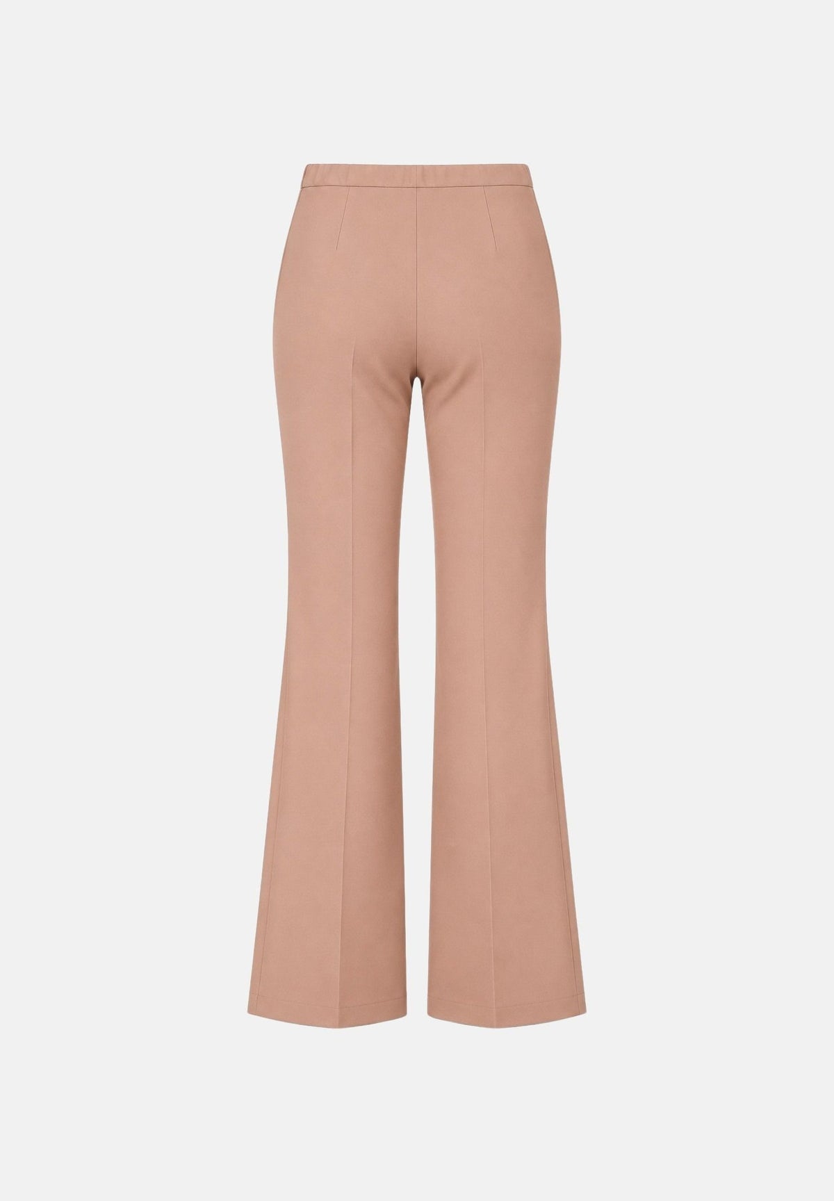 VICOLO Pantaloni flare rosa cipria per donna con vita alta e fondo svasato. TAC0407 ACU40 VICOLO
