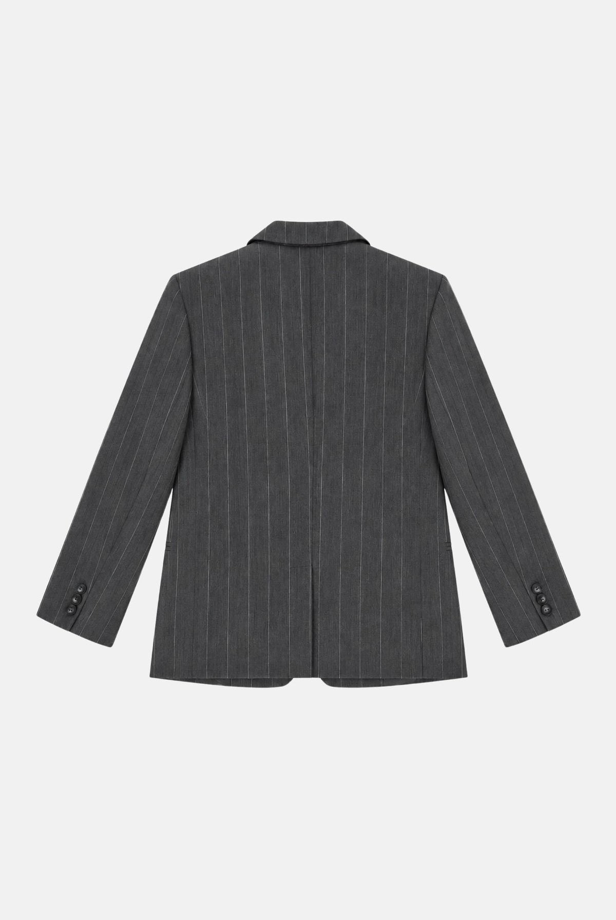 VICOLO Giacca monopetto grigio antracite per donna con motivo gessato e linea sartoriale. TAC0421 ACFANT VICOLO