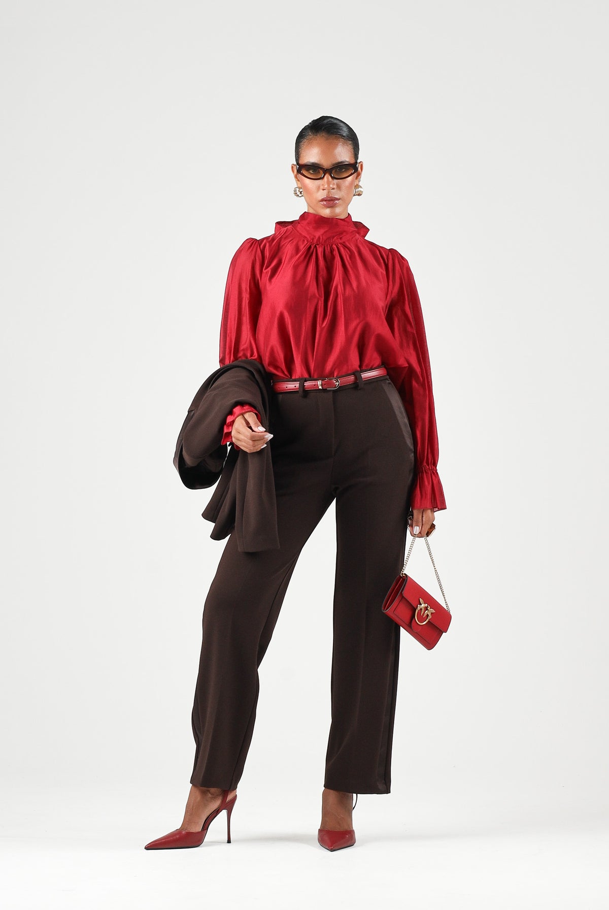 Camicia over fit da donna autunno inverno TAC0430 ACU35 VICOLO