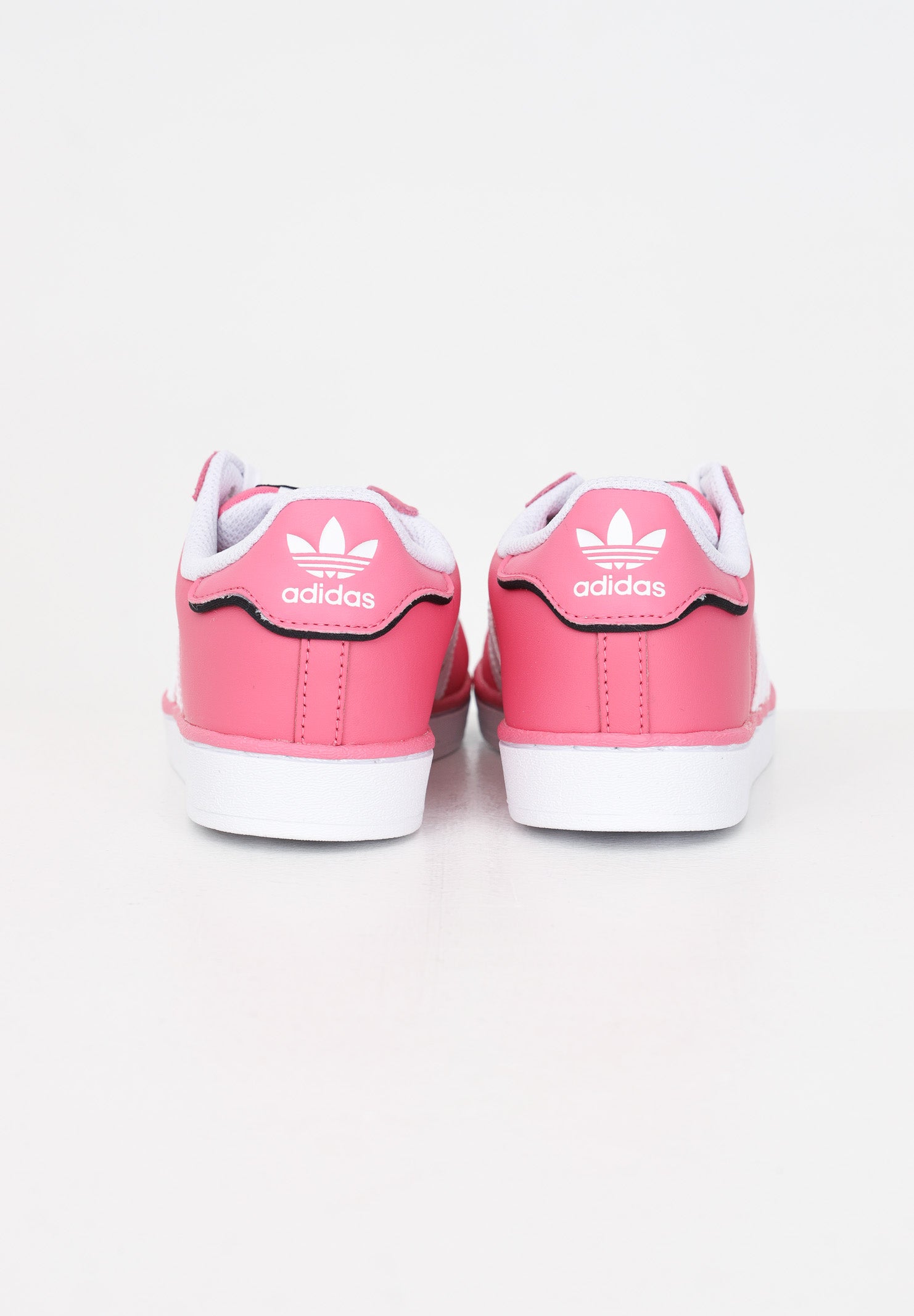 Sneakers SUPERSTAR C bambina bianche e rosa IE0857 . ADIDAS ORIGINALS