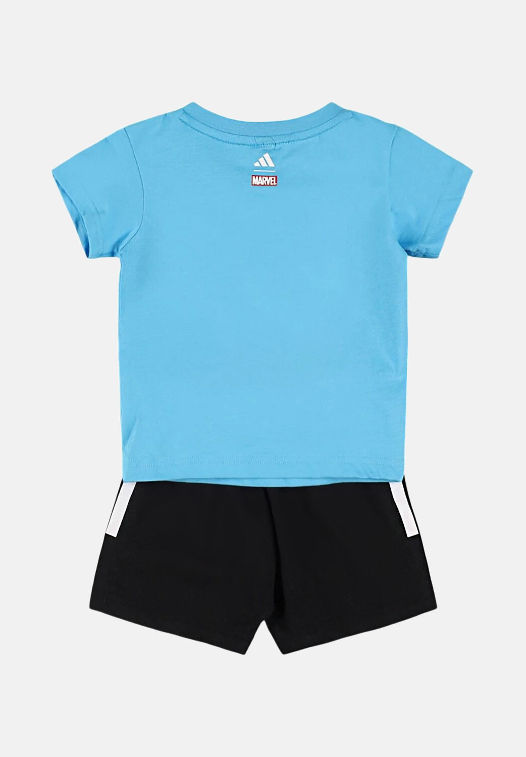 ADIDAS PERFORMANCE Completino ADIDAS MARVEL SPIDER-MAN azzurro e nero da neonato JC6159 . ADIDAS PERFORMANCE