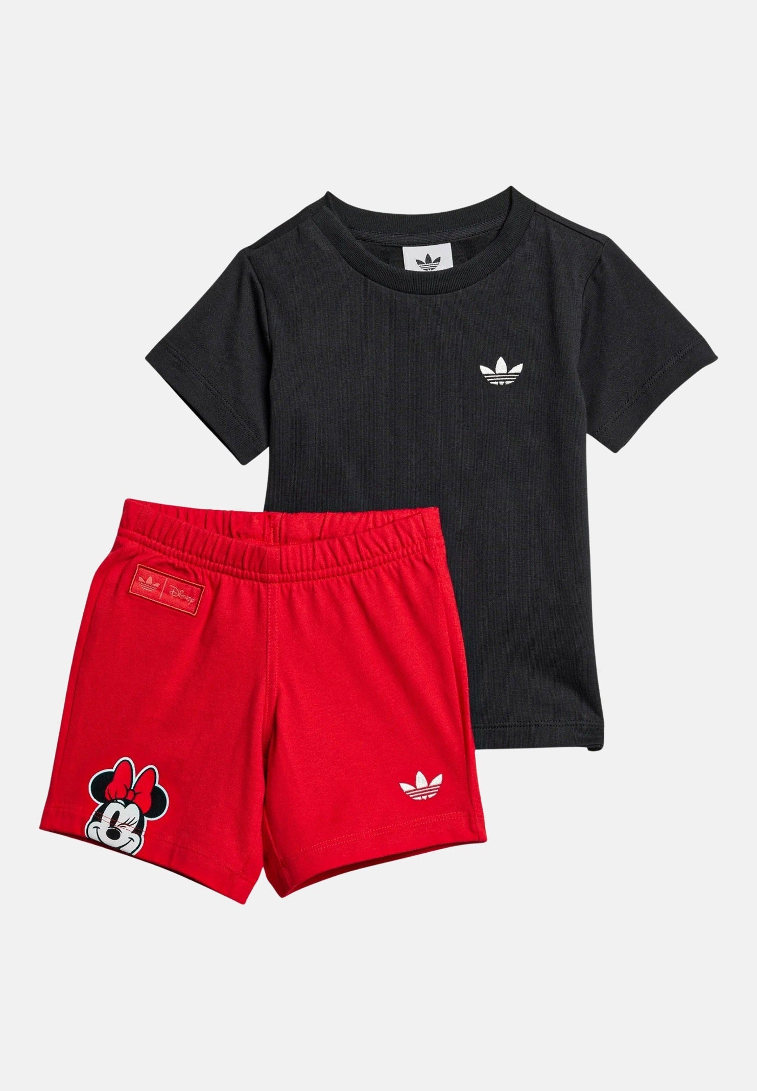 ADIDAS ORIGINALS Completino DISNEY MICKEY MOUSE nero e rosso da neonato JD0575 . ADIDAS ORIGINALS
