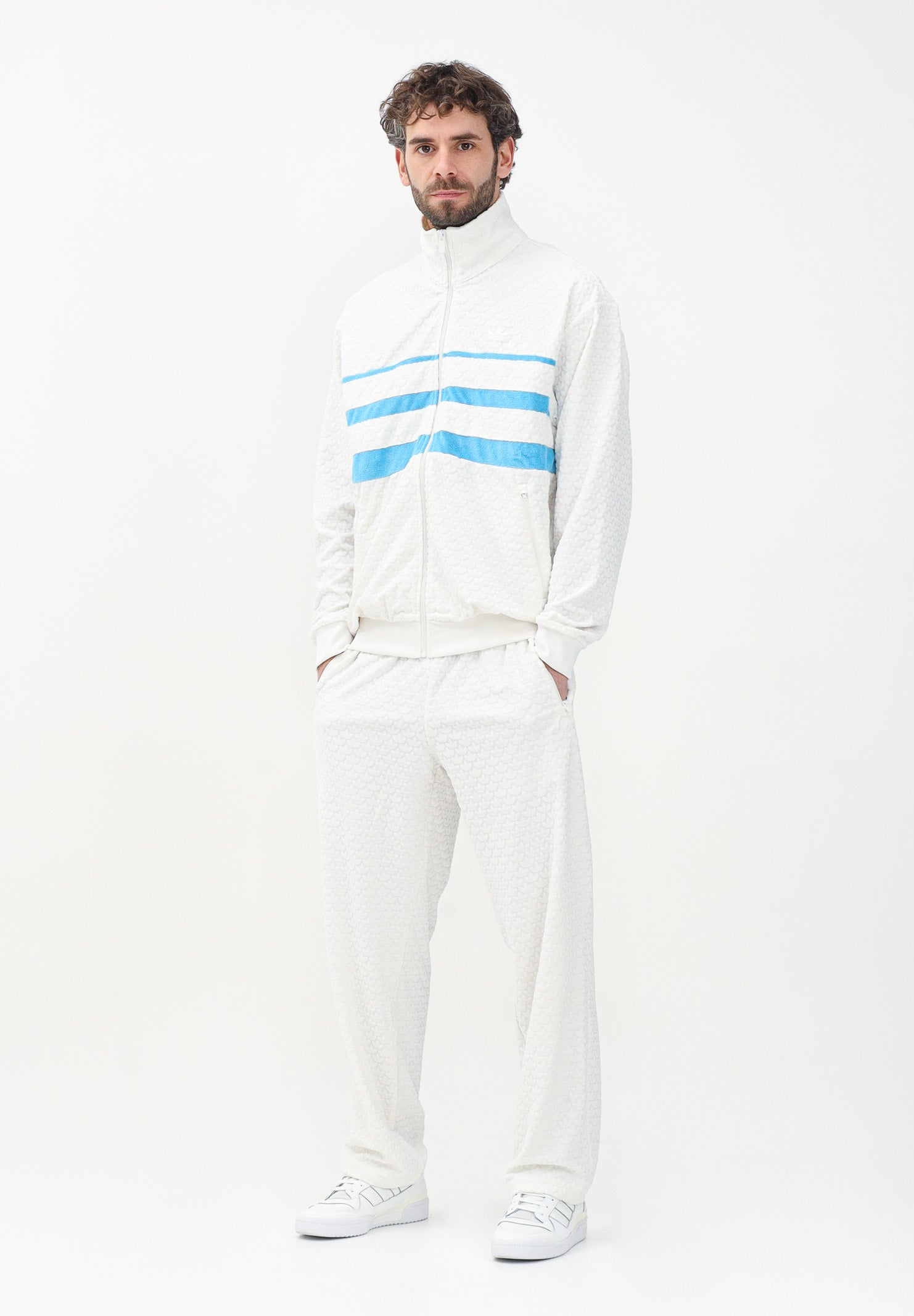 Pantalone sportivo Monogram bianco da uomo JP4429 . ADIDAS ORIGINALS