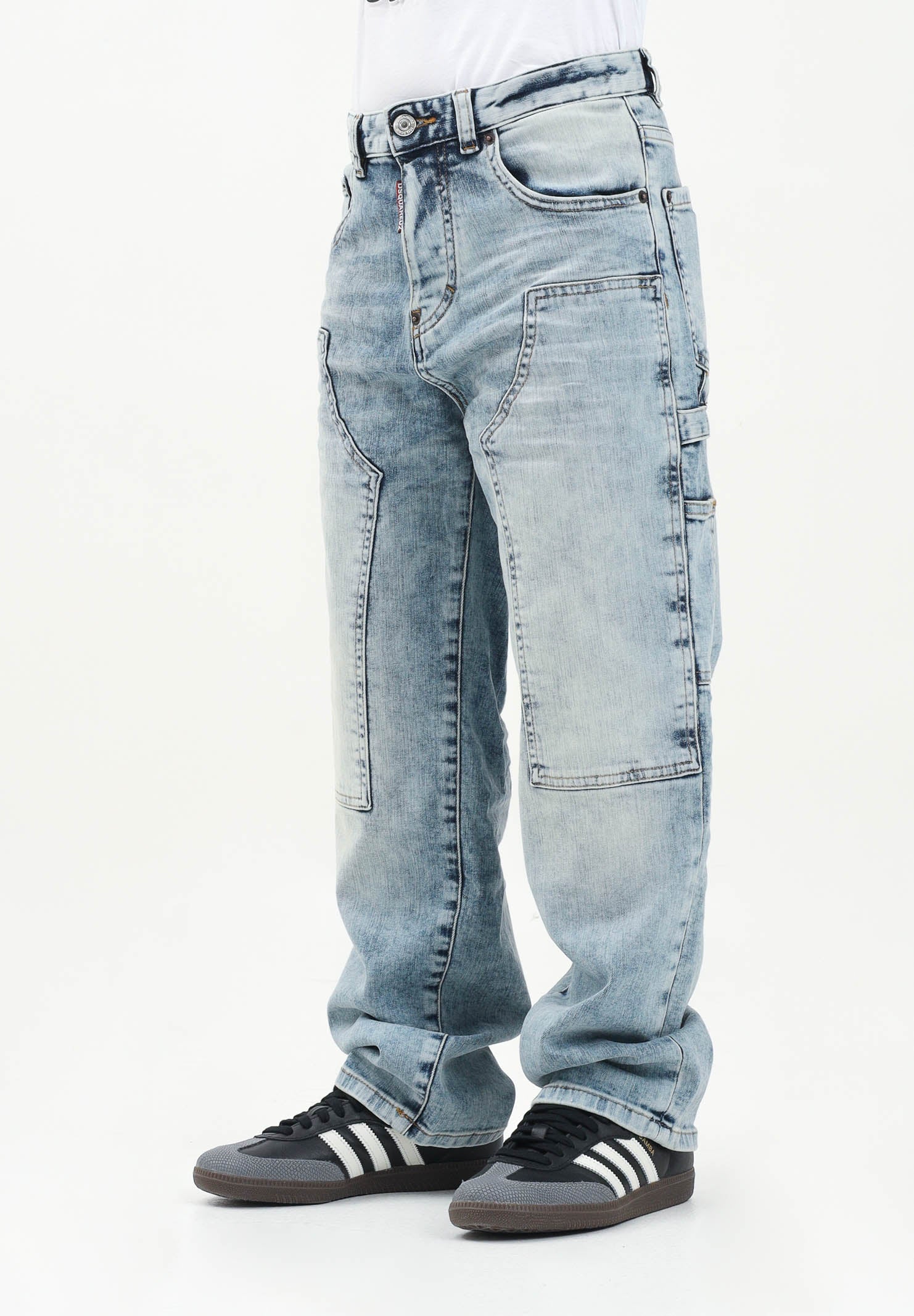DSQUARED2 Jeans in denim sfumato per donna, ragazzi e bambini DQ2636D0AC2 DQ01 DSQUARED2
