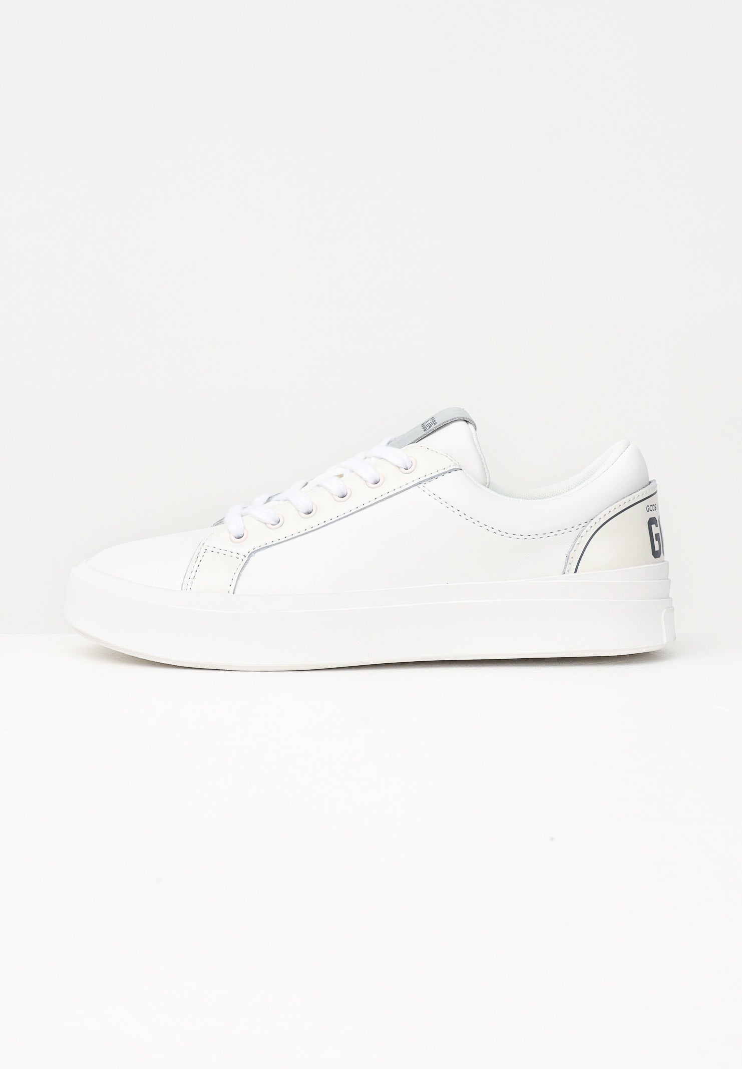 GCDS Sneakers bianche da uomo con stampa logo B1EU4202AB3 10 GCDS