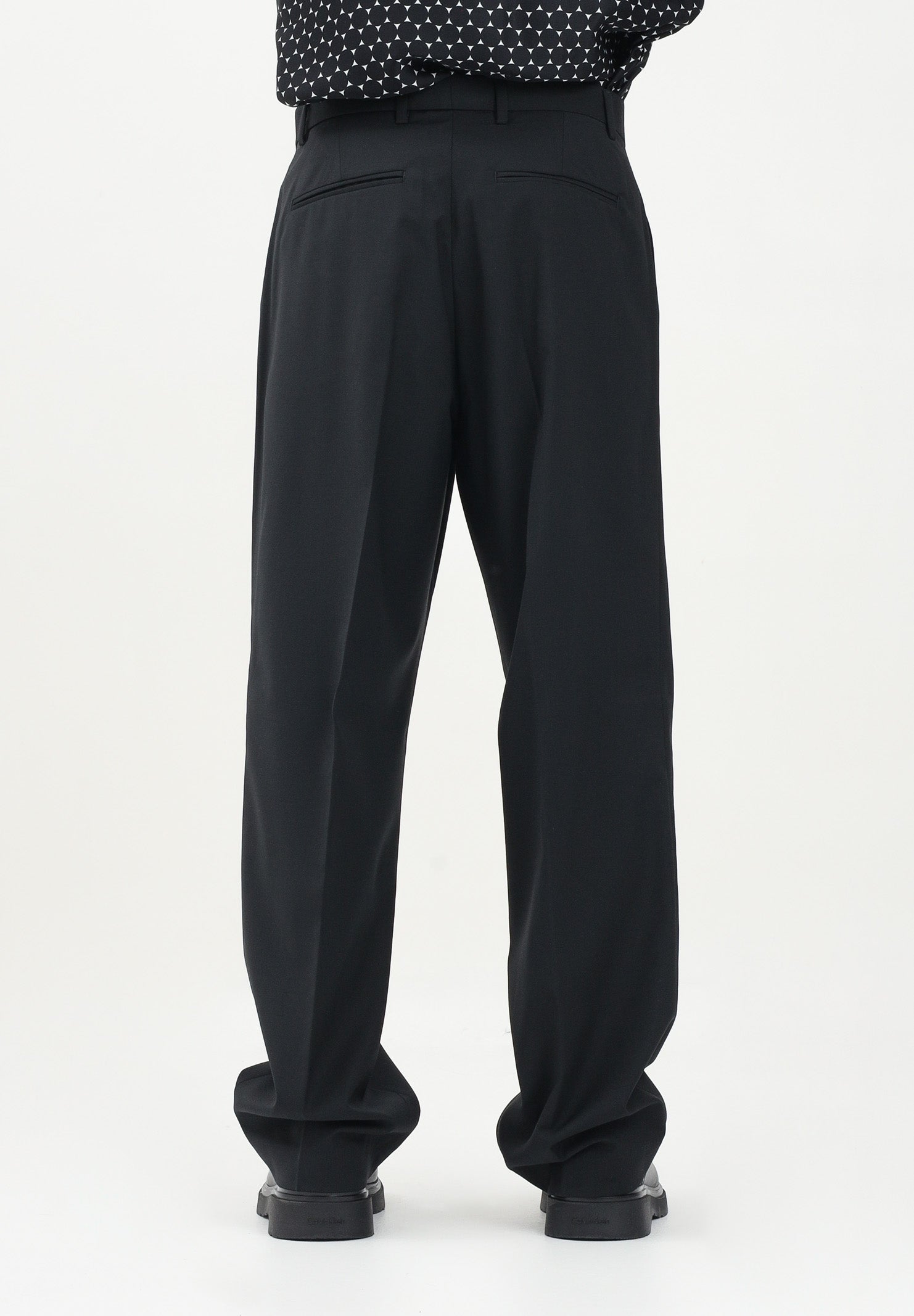 Pantalone elegante nero da uomo PA3235 009 I'M BRIAN