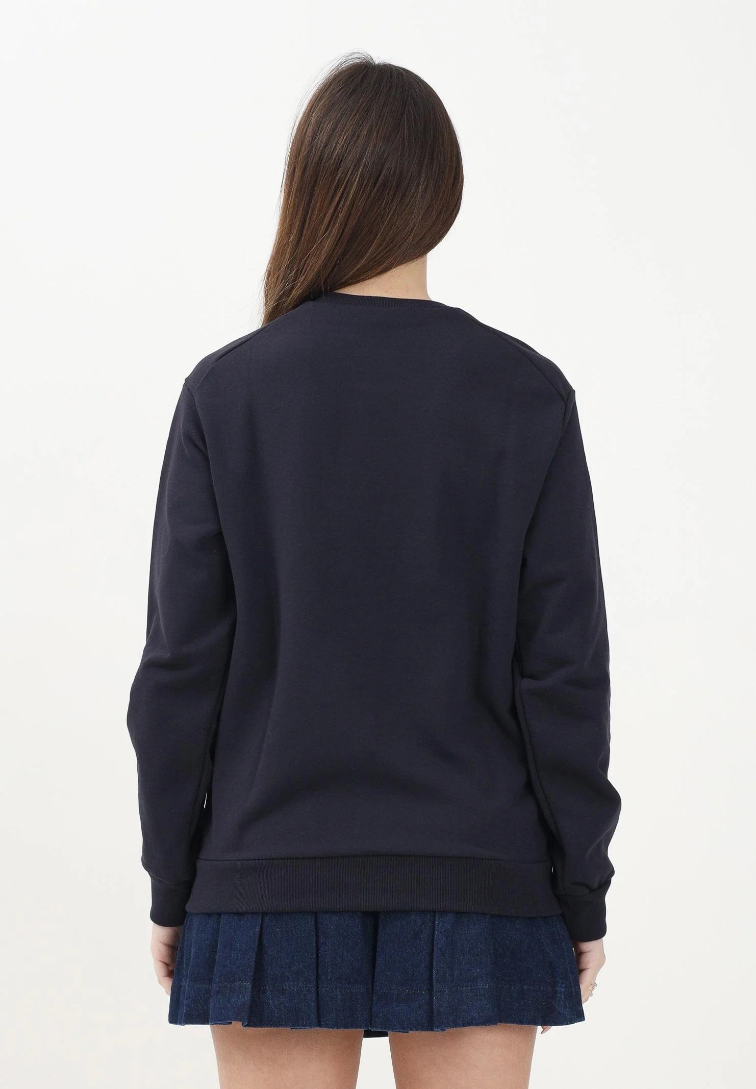 MARNI Felpa girocollo blu navy per donna, ragazzi e bambini con logo "MARNI" M01408M00V0 0M803 MARNI