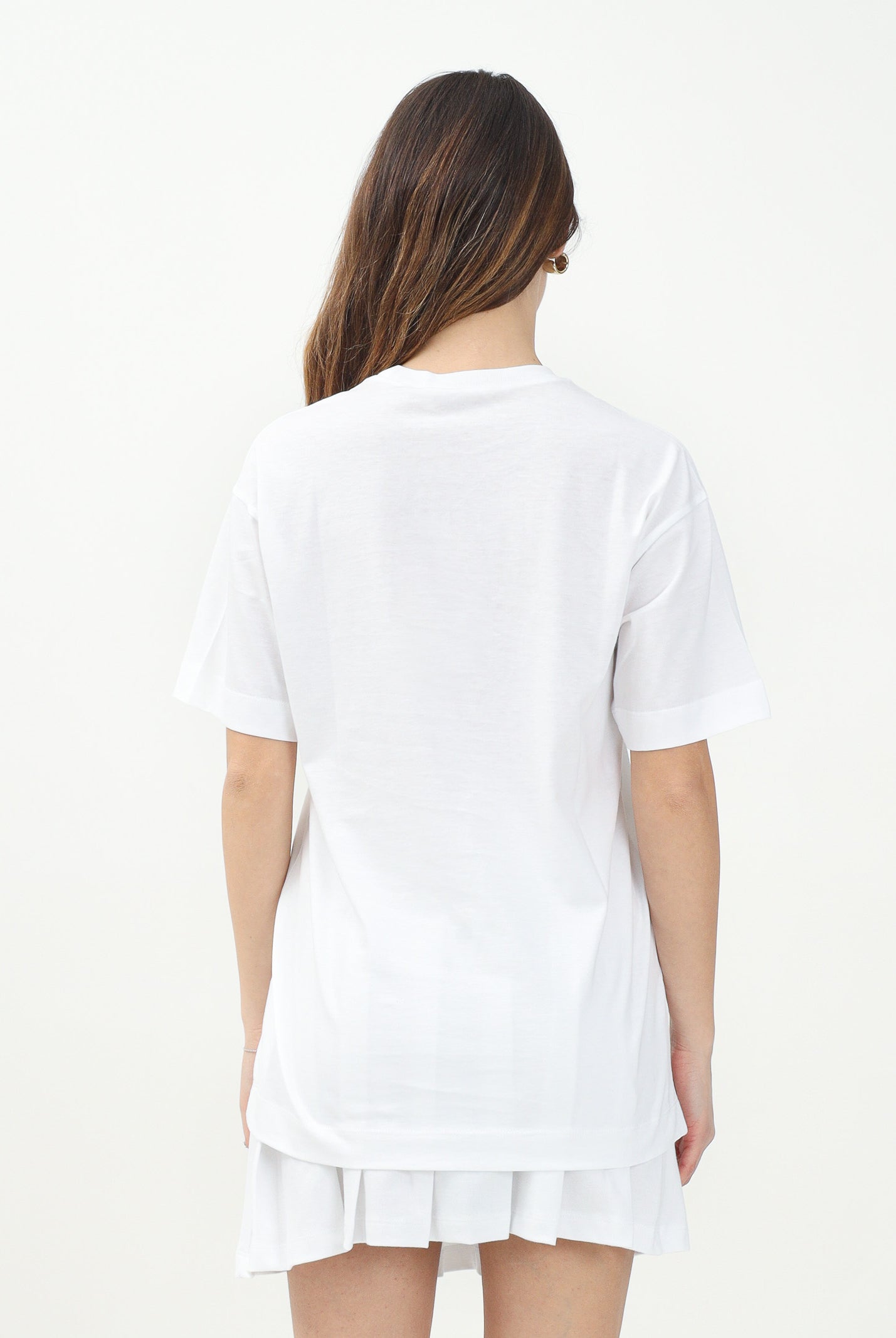 MARNI T-shirt a manica corta bianca per donna, ragazzi e bamini con taschino e logo M01415M00RF 0M100 MARNI