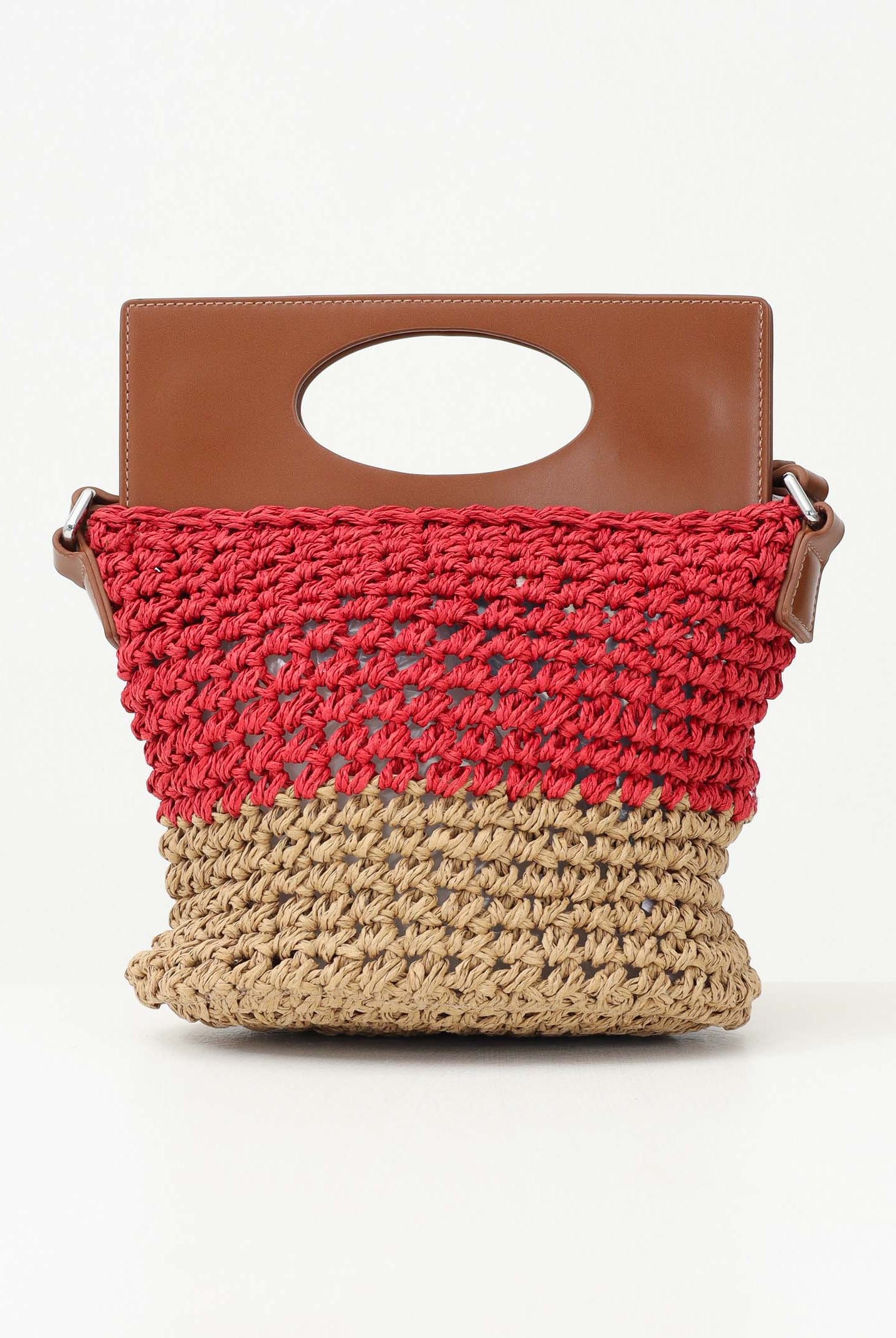 MARNI Borsa leggera in tessuto effetto rafia bicolor da donna M01475M00UH 0M416 MARNI