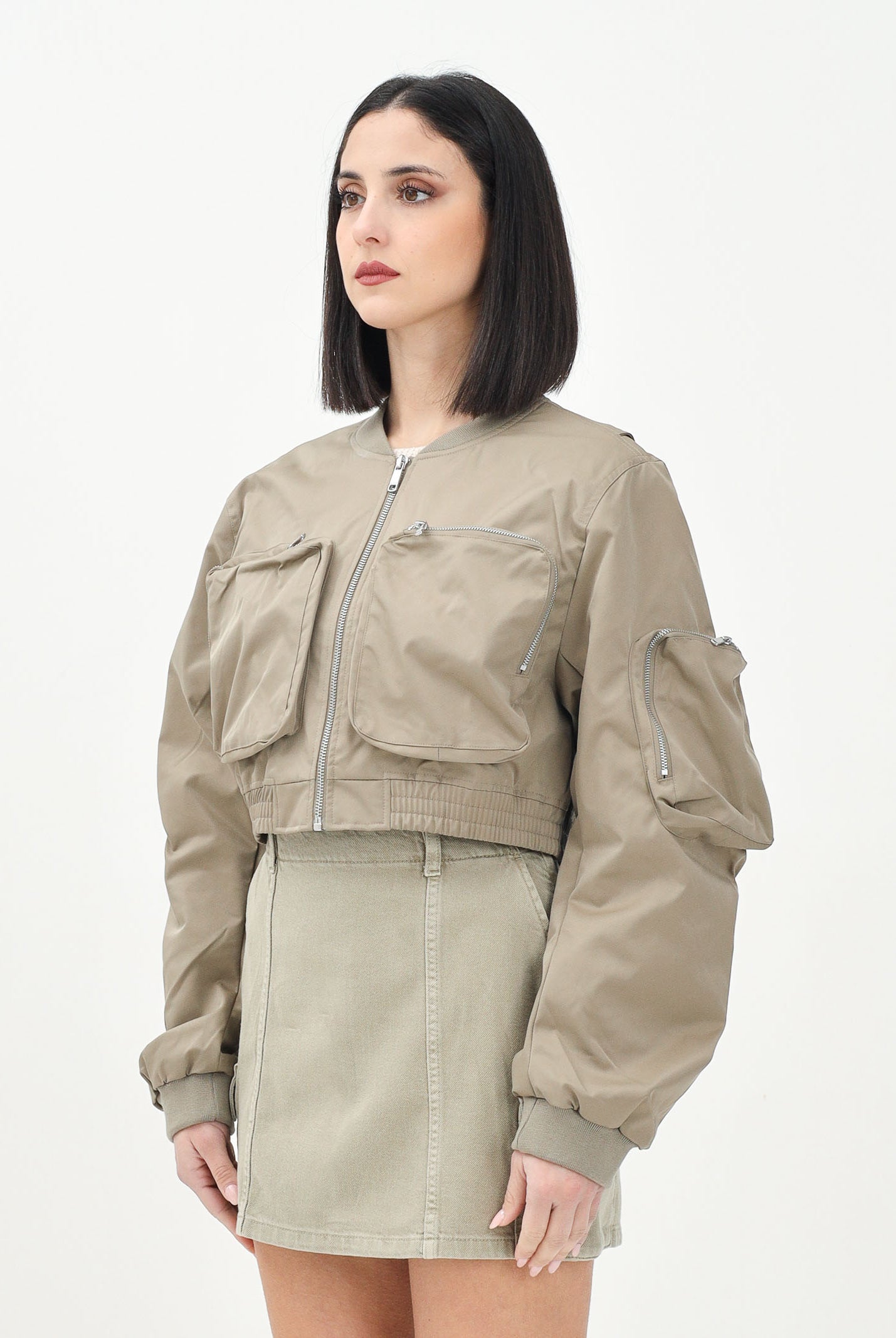 ONLY Bomber corto verde da donna 15336303 Mermaid ONLY