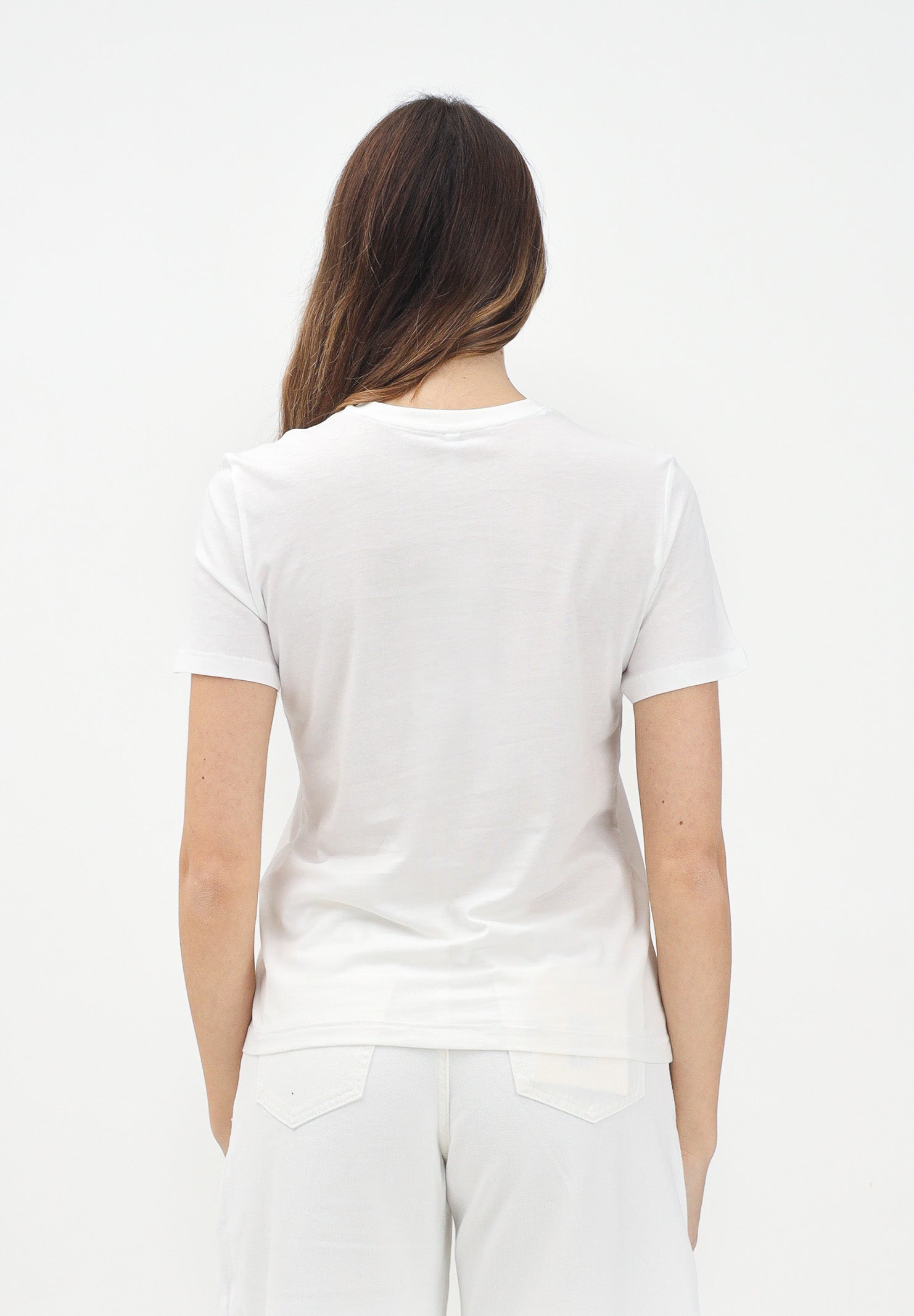 ONLY T-shirt a manica corta bianca da donna con taschino decorato 15346574 CLOUD DANCER ONLY