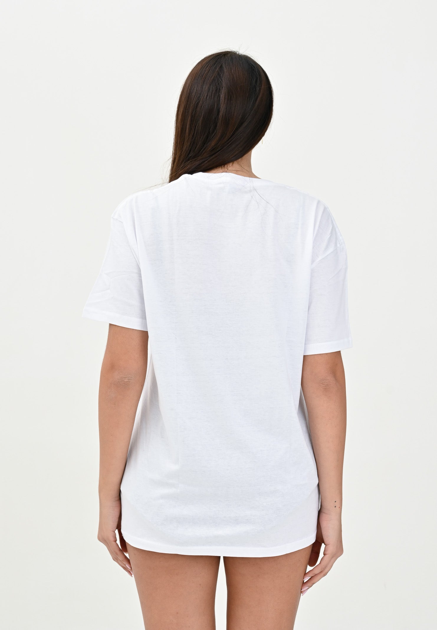 SANTAS T-shirt a manica corta bianca da donna con stampa CILIEGIA BIANCO SANTAS