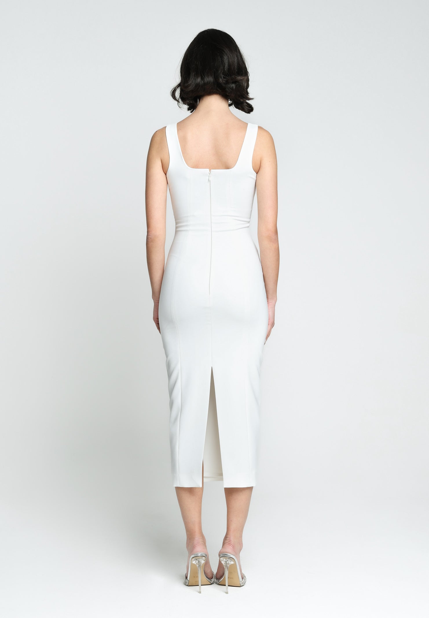 SANTAS Abito midi COTTON CANDY bianco da donna PV25011 BIANCO SANTAS