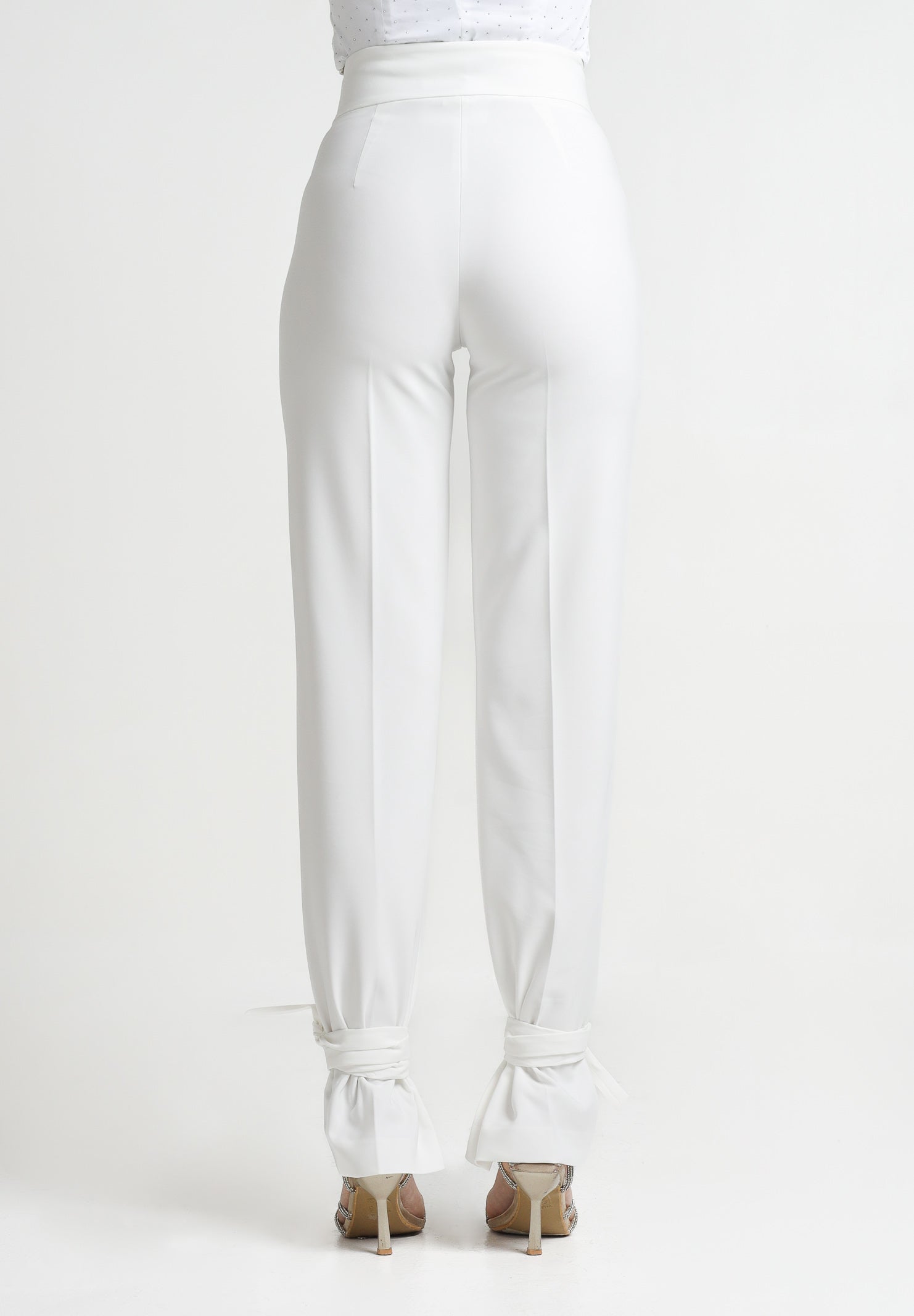 SANTAS Pantalone elegante DULCHE DE LECHE bianco da donna PV25024 BIANCO SANTAS
