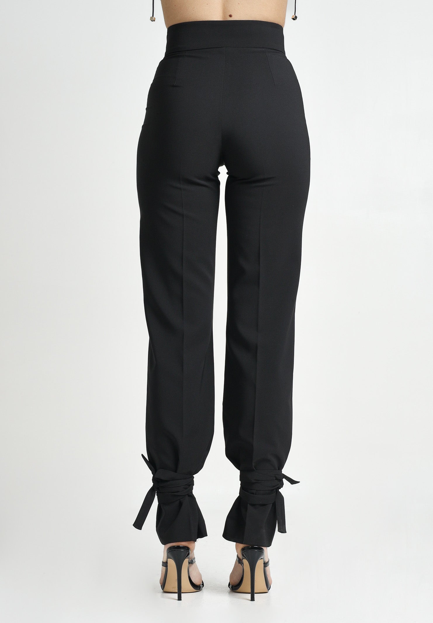 SANTAS Pantalone elegante DULCHE DE LECHE nero da donna PV25024 NERO SANTAS