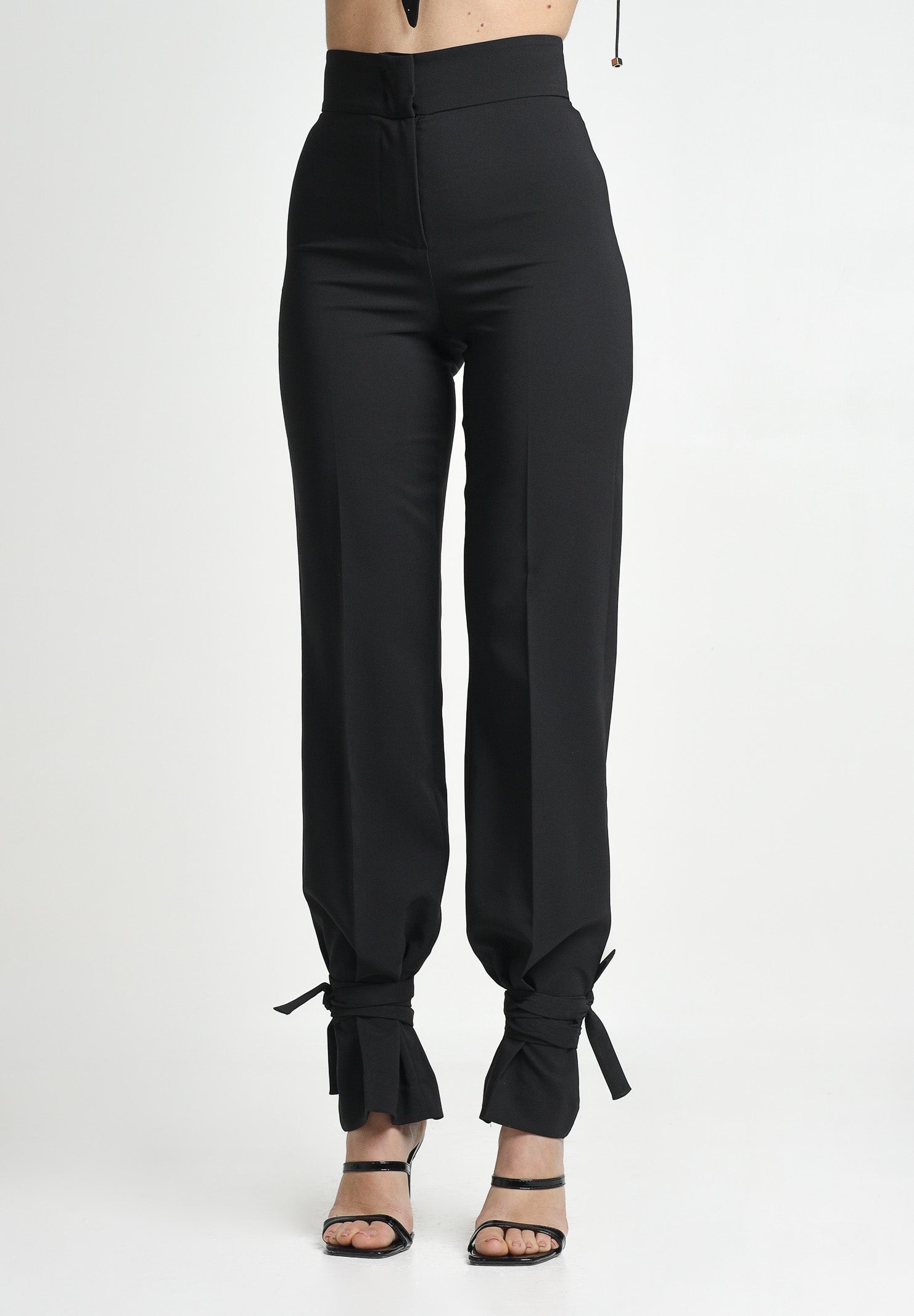 SANTAS Pantalone elegante DULCHE DE LECHE nero da donna PV25024 NERO SANTAS