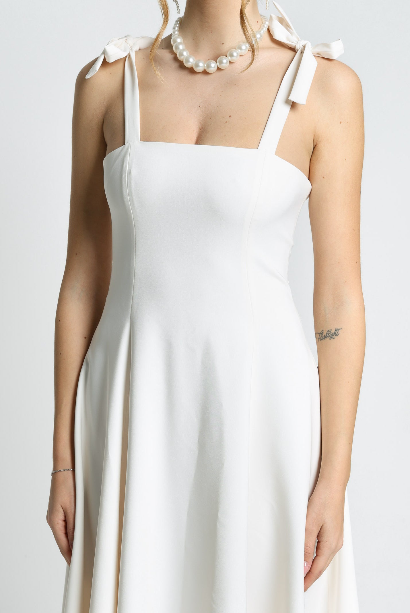 SANTAS Abito midi MEDELEINE panna da donna PV2508 PANNAC SANTAS
