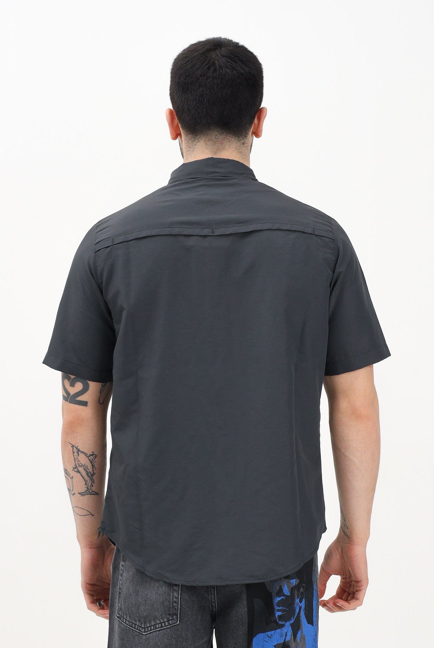 THE NORTH FACE Camicia a manica corta Sequoia grigia da uomo NF0A4T194EN1 . THE NORTH FACE
