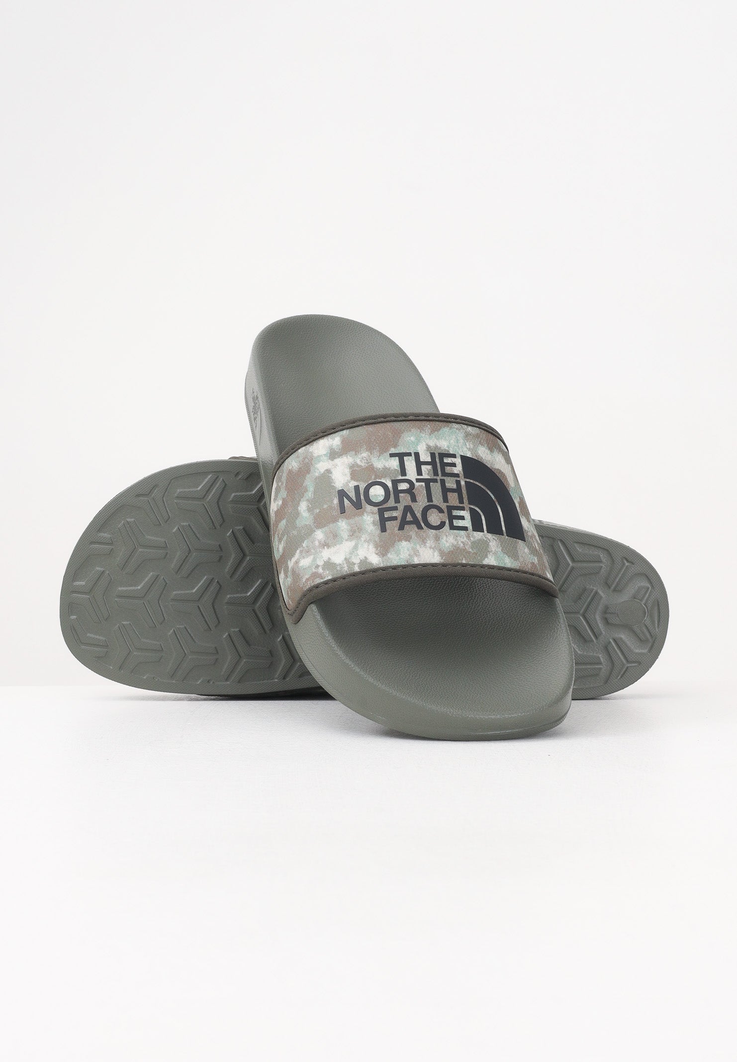 THE NORTH FACE Ciabatte Base Camp Slides III verde mimetico da uomo NF0A4T2RIYL1 . THE NORTH FACE