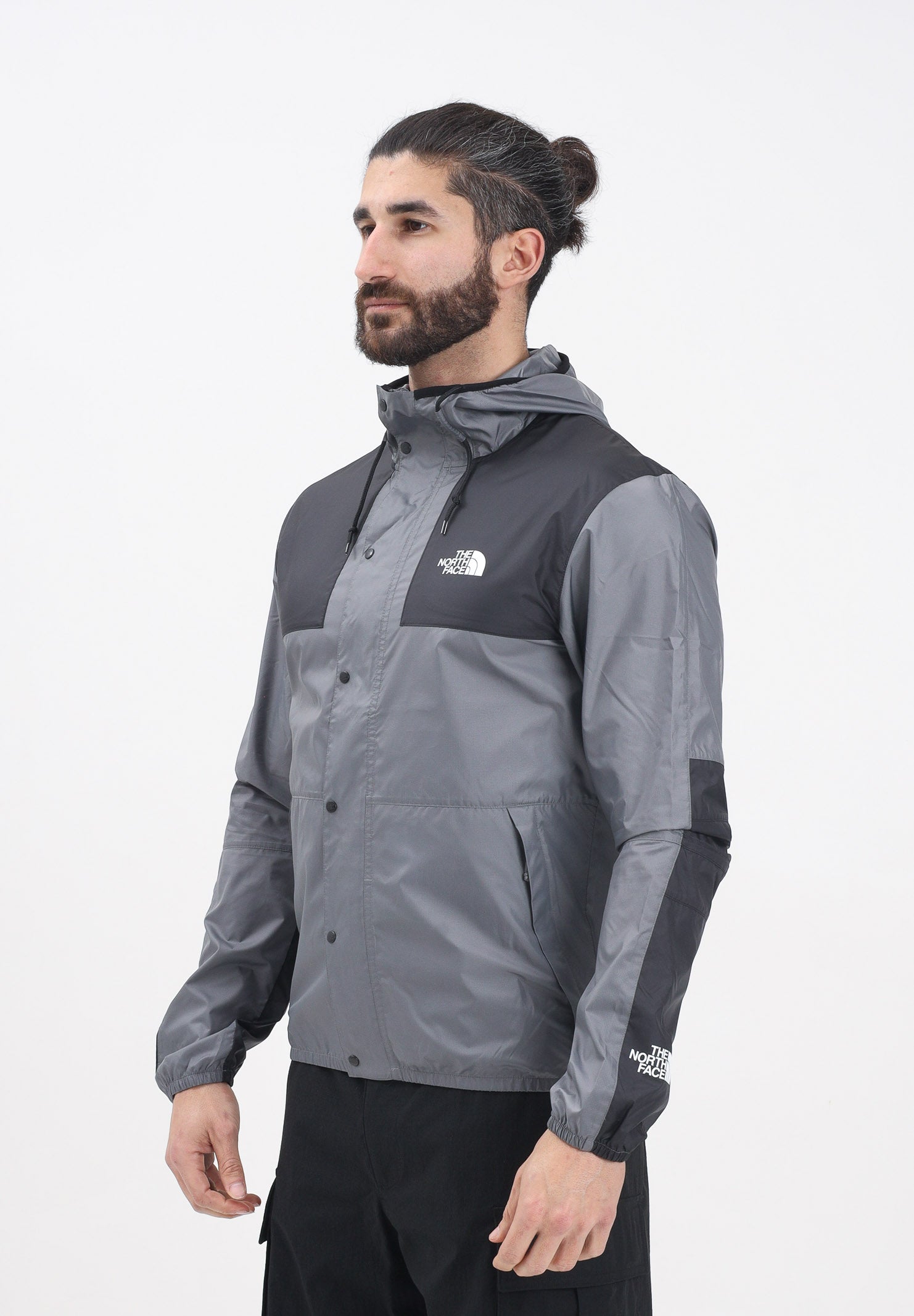 THE NORTH FACE Giacca a vento Seasonal Mountain Jacket grigia e nero da uomo NF0A5IG34GU1 GU1 THE NORTH FACE