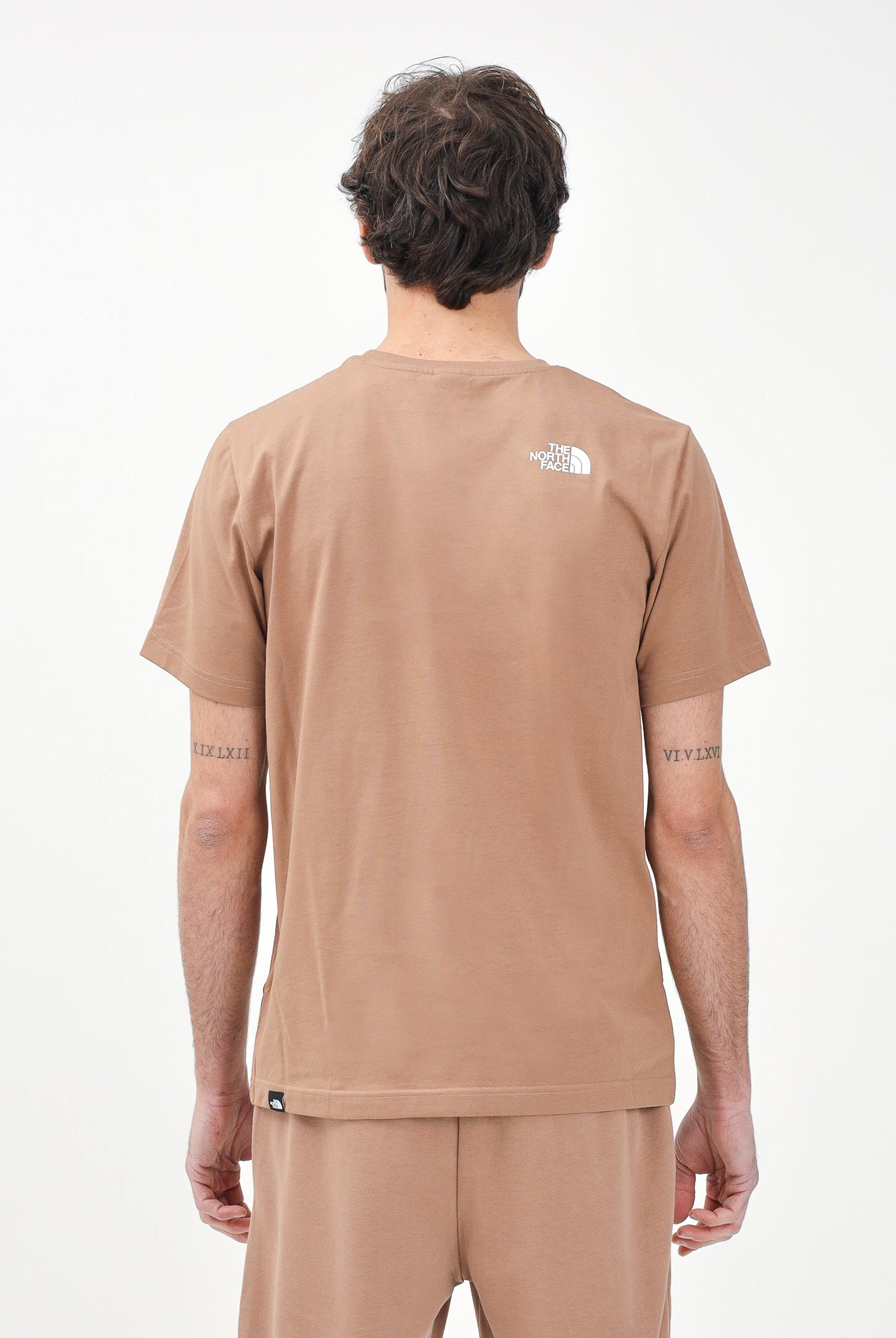 THE NORTH FACE T-shirt a manica corta Simple Dome marrone da uomo NF0A87NG6IH1 . THE NORTH FACE