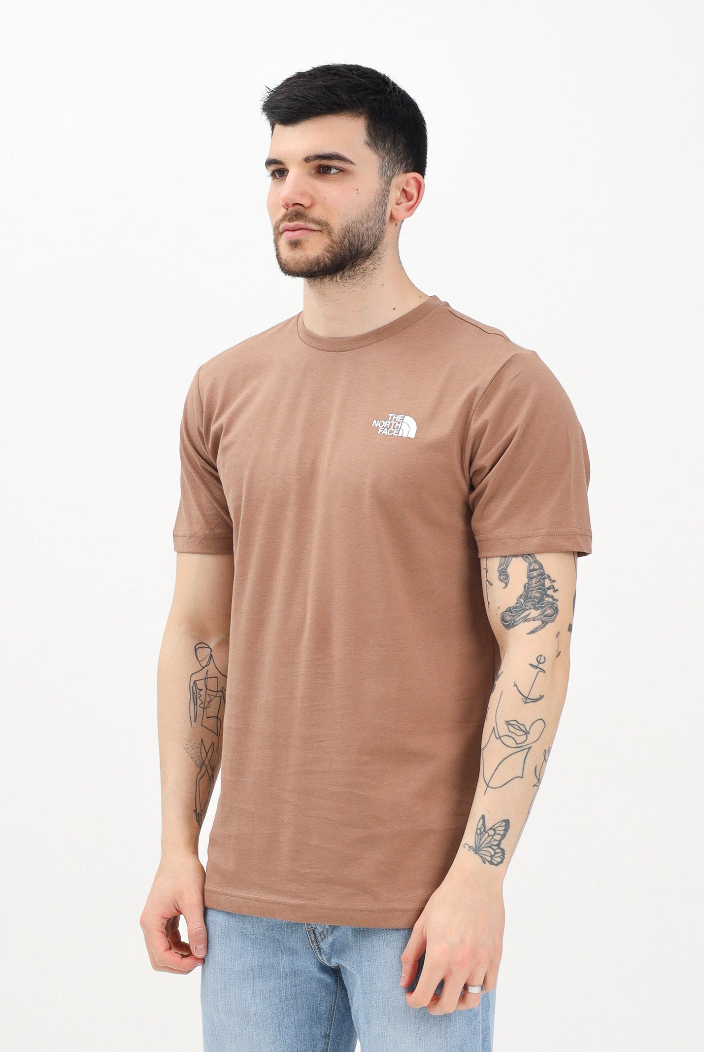 THE NORTH FACE T-shirt a manica corta NSE Reflective Box marrone da uomo NF0A87NPAR41 . THE NORTH FACE