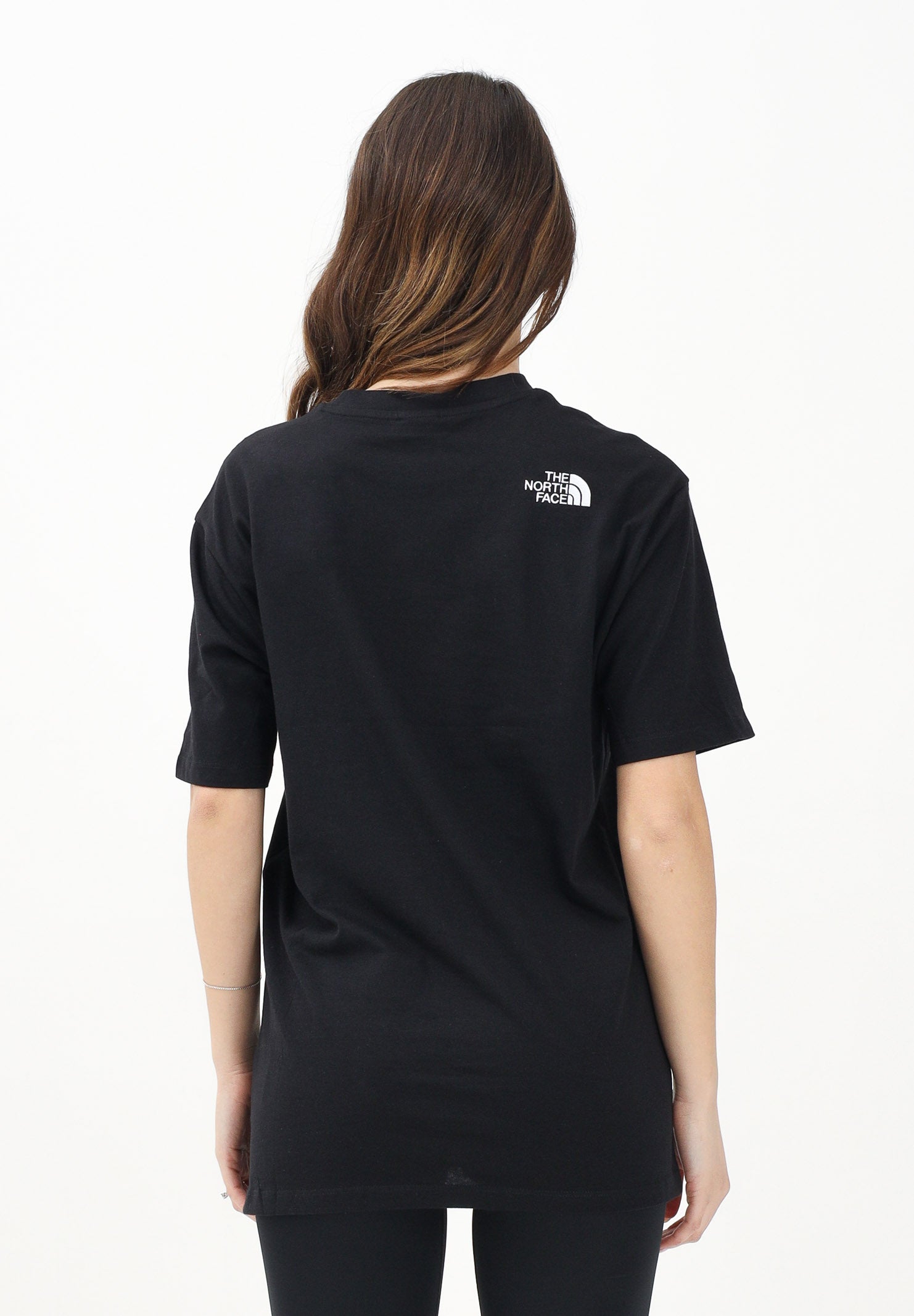 THE NORTH FACE T-shirt a manica corta Simple Dome nera da donna NF0A87NQJK31 . THE NORTH FACE