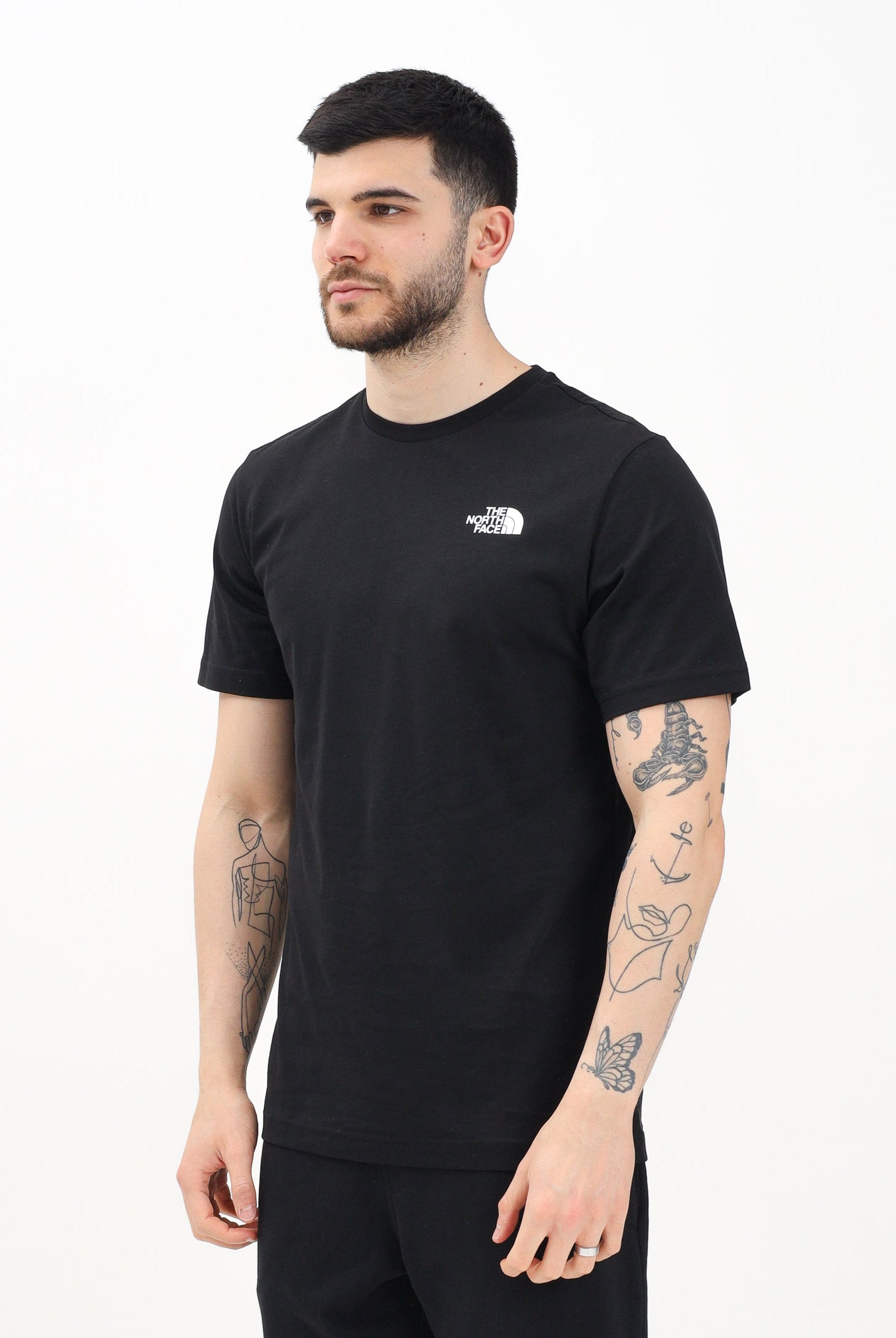 THE NORTH FACE T-shirt a manica corta Redbox Celebration nera da uomo NF0A87NVJK31 . THE NORTH FACE