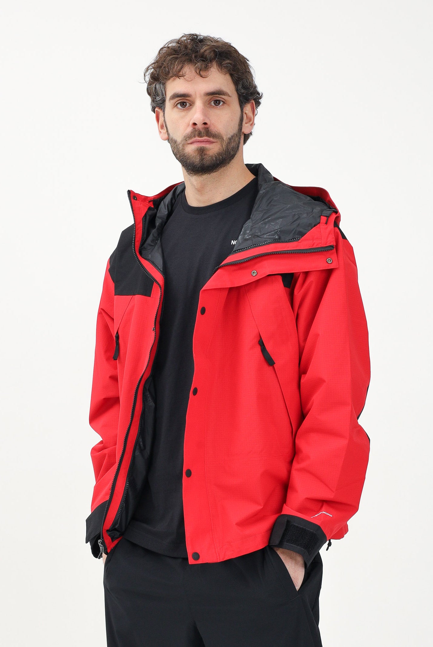 THE NORTH FACE Giacca a vento Mountain Mono rossa da uomo NF0A88XFKZ31 . THE NORTH FACE