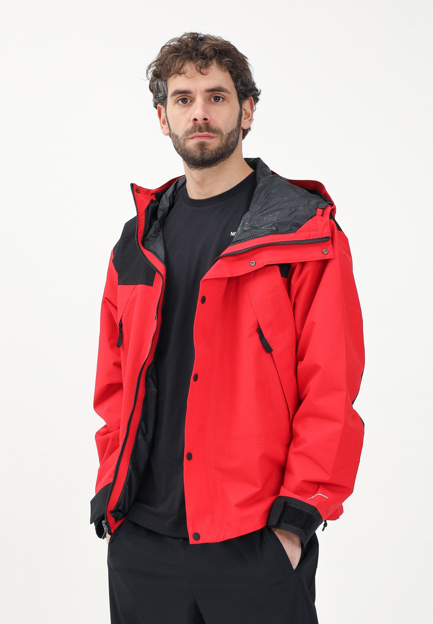 THE NORTH FACE Giacca a vento Mountain Mono rossa da uomo NF0A88XFKZ31 . THE NORTH FACE