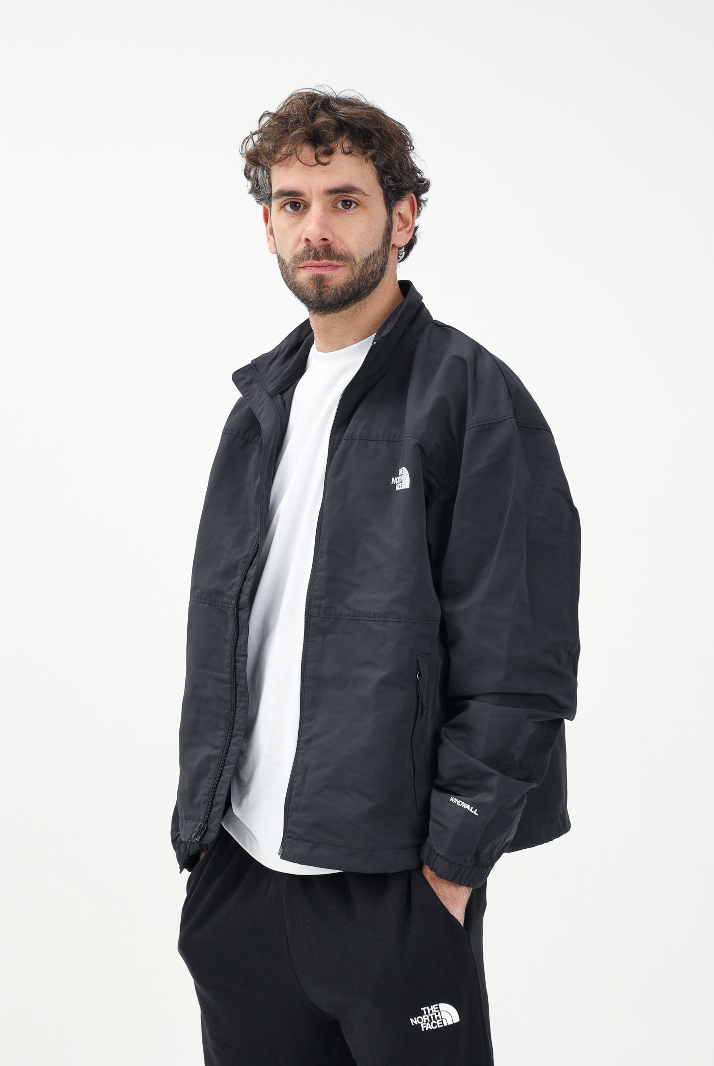 THE NORTH FACE Giacca a vento TNF Easy Wind Track nera da uomo NF0A88XYJK31 . THE NORTH FACE