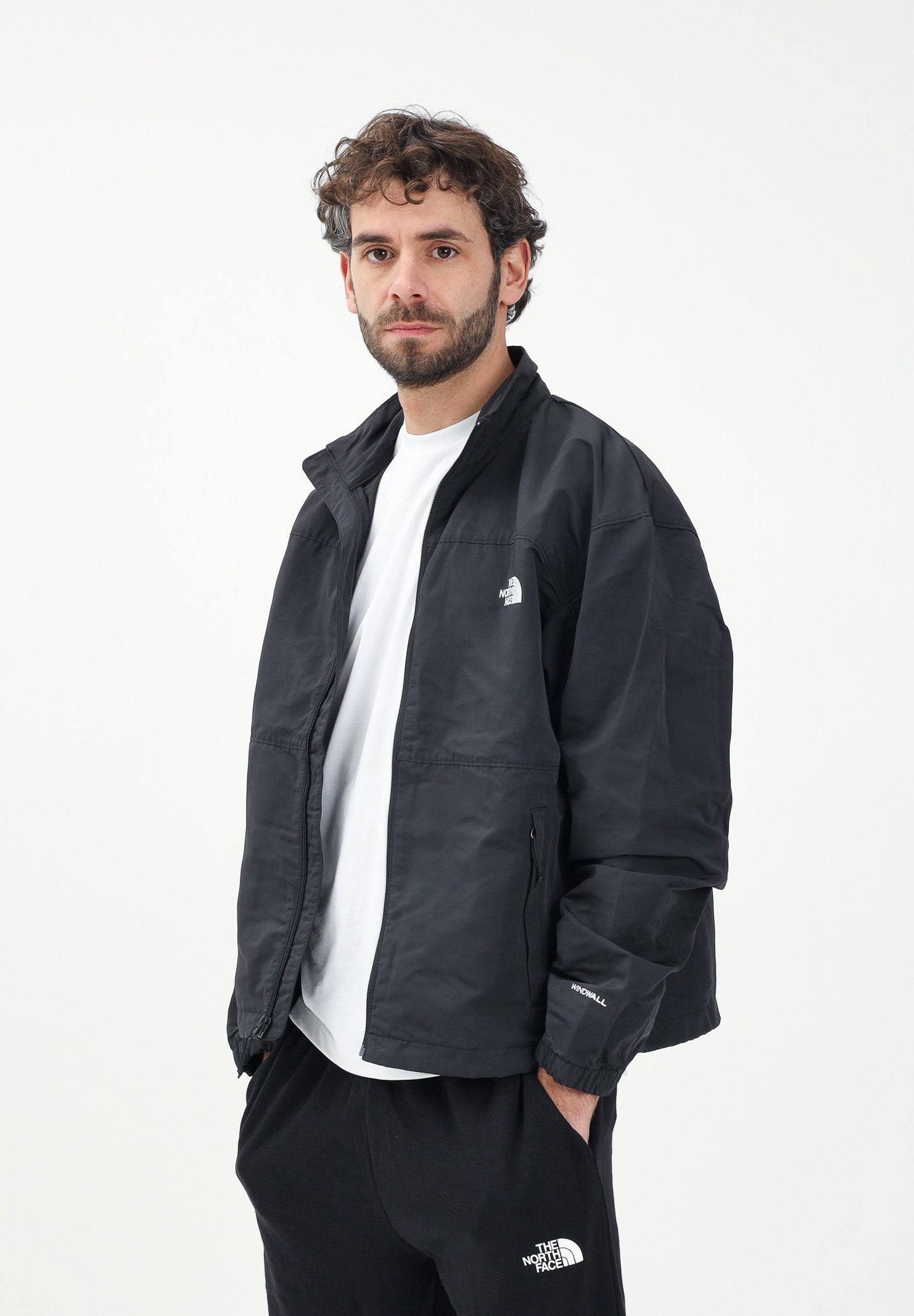 THE NORTH FACE Giacca a vento TNF Easy Wind Track nera da uomo NF0A88XYJK31 . THE NORTH FACE