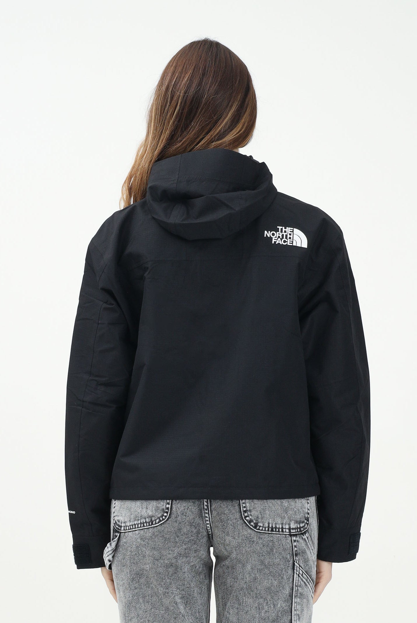 THE NORTH FACE Giacca a vento Mountain Mono nera da donna NF0A88YXJK31 . THE NORTH FACE