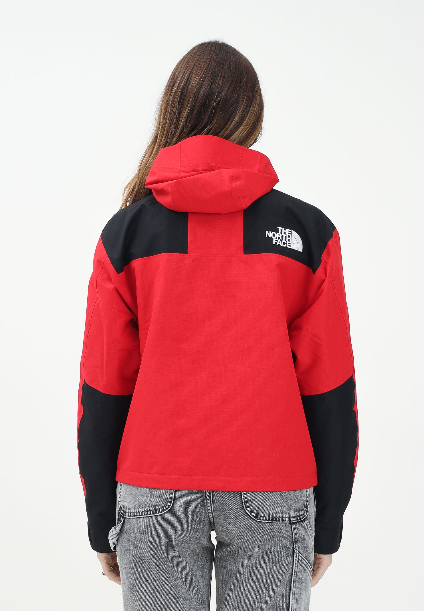 THE NORTH FACE Giacca a vento Mountain Mono rossa da donna NF0A88YXKZ31 . THE NORTH FACE