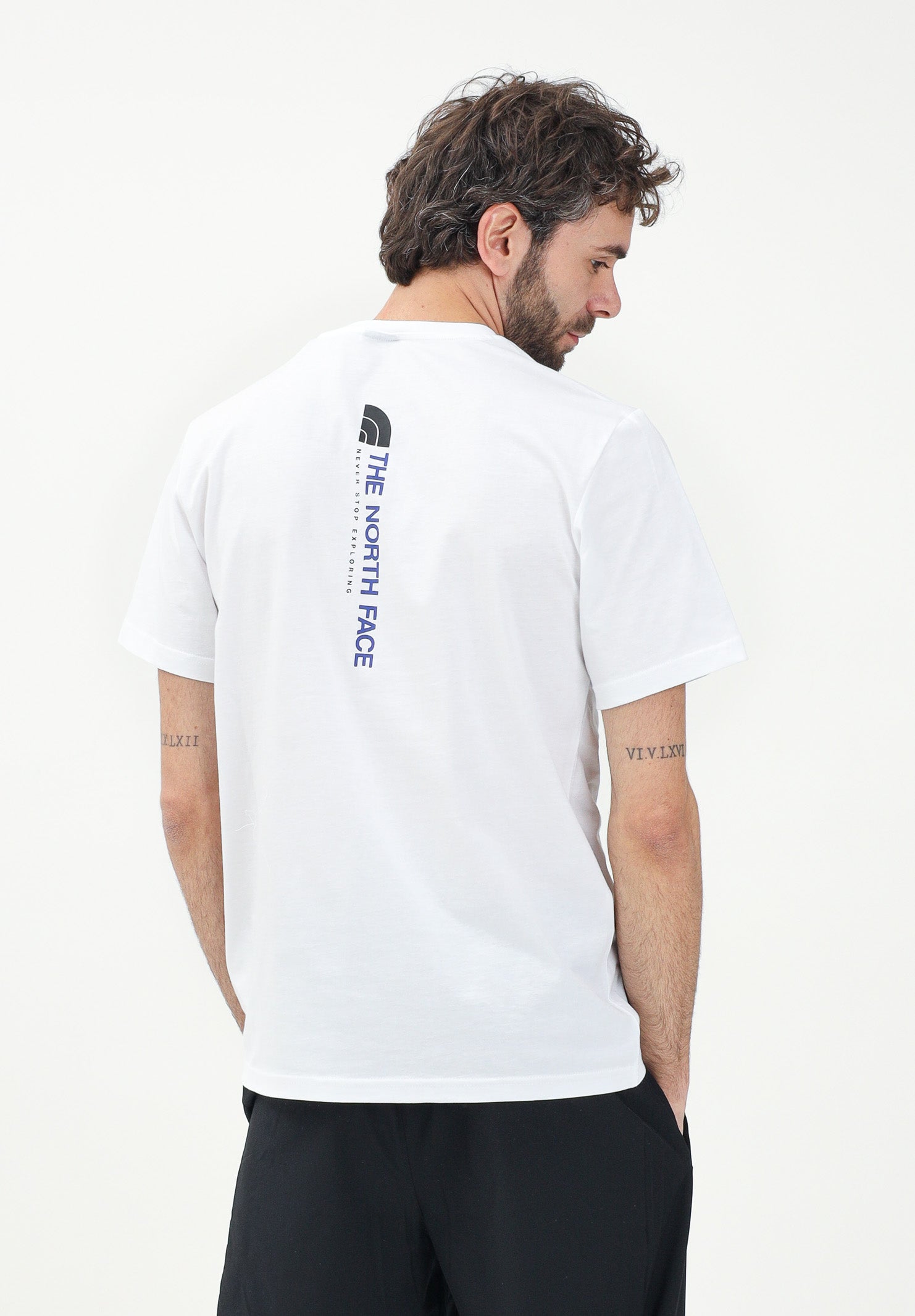 THE NORTH FACE T-shirt a manica corta Vertical bianca da uomo NF0A89FPFN41 . THE NORTH FACE