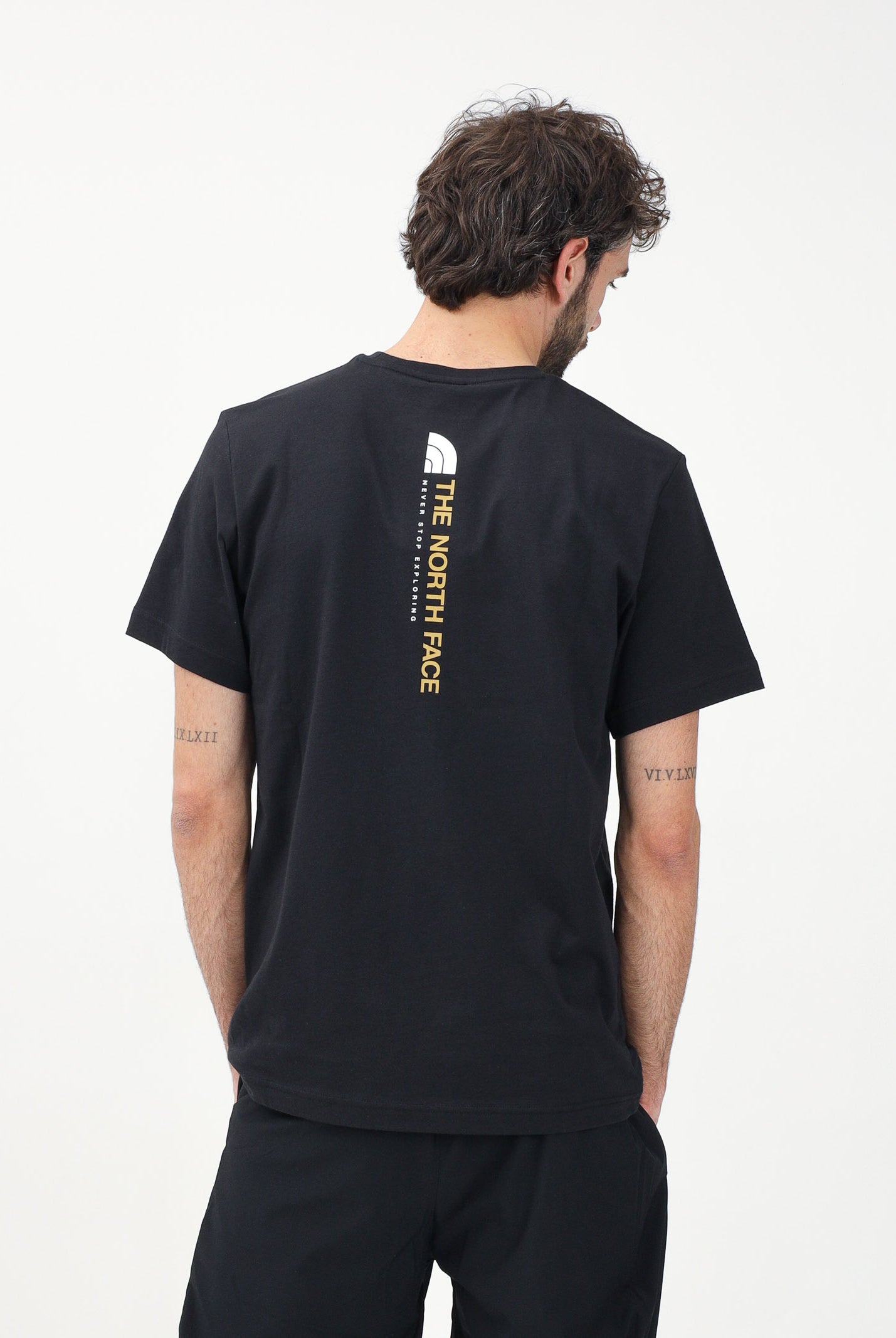 THE NORTH FACE T-shirt a manica corta Vertical nera da uomo NF0A89FPJK31 . THE NORTH FACE