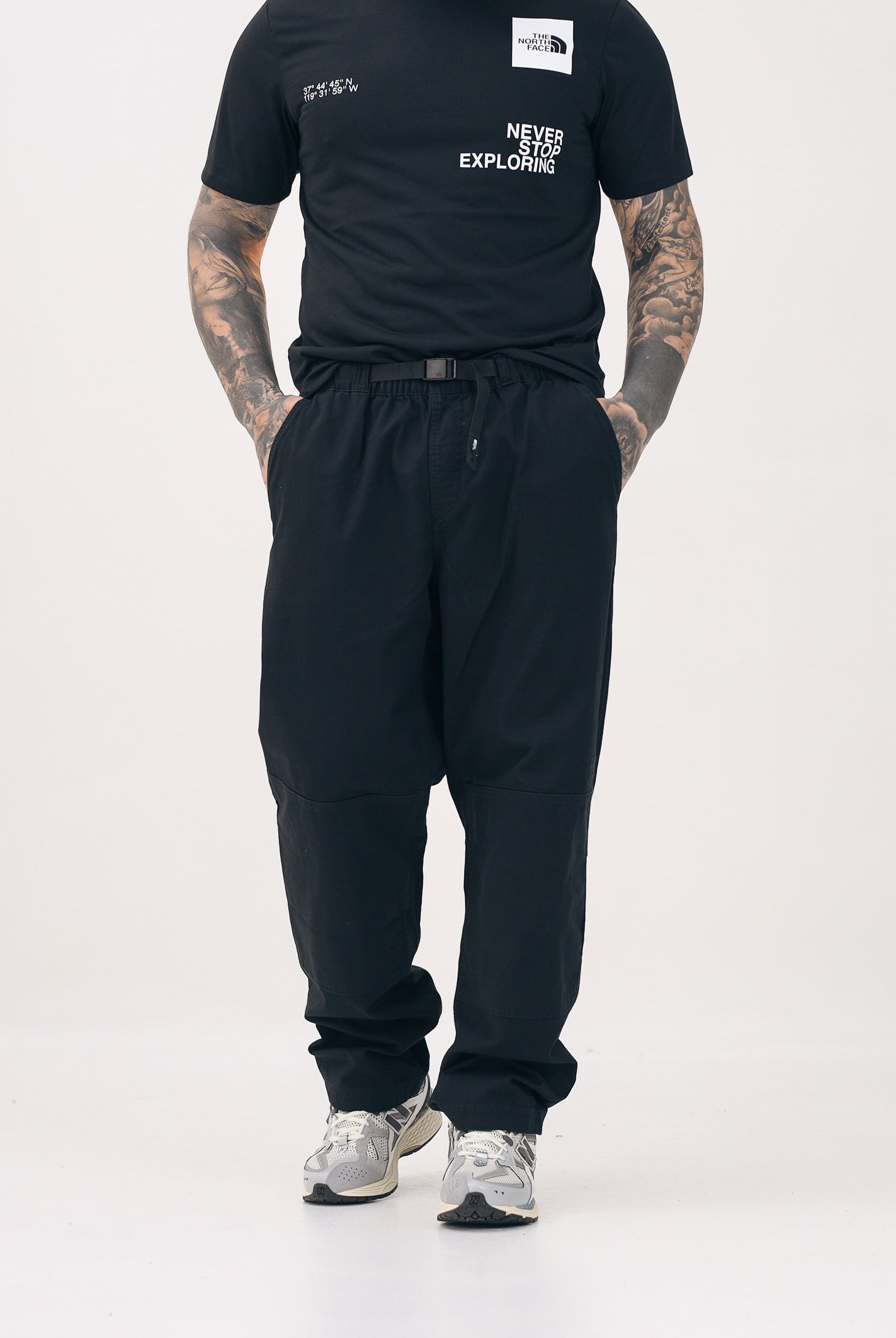 THE NORTH FACE Pantalone Beta Utility Belted nero da uomo NF0A8B62JK31 . THE NORTH FACE